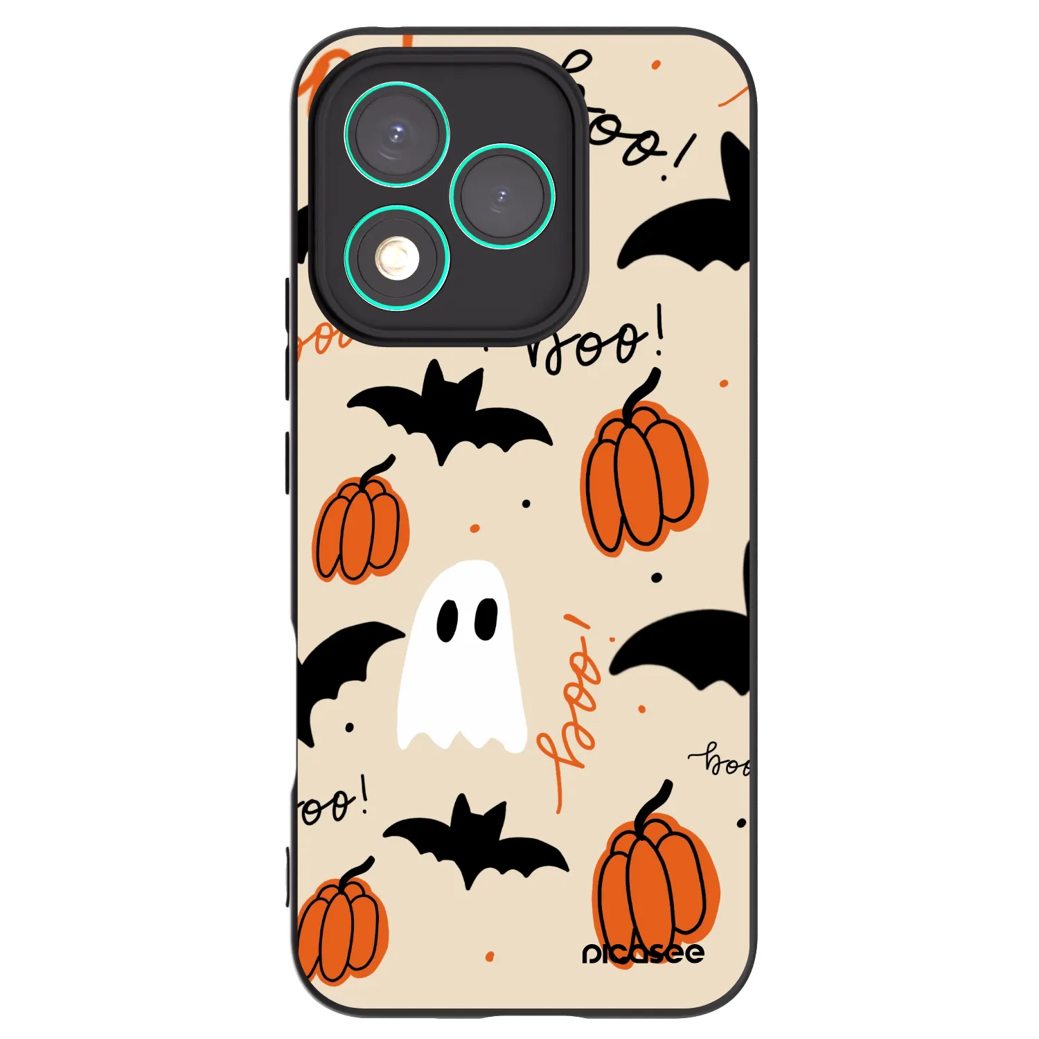 Picasee crna silikonska maskica za Honor 400 Lite 5G - Halloween 26