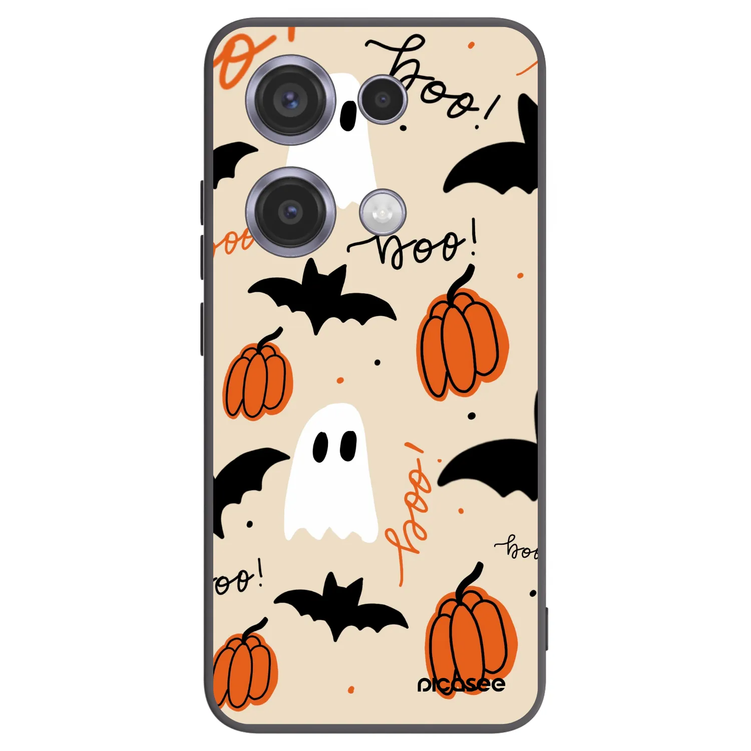 Picasee crna silikonska maskica za Xiaomi Redmi Note 14S - Halloween 26