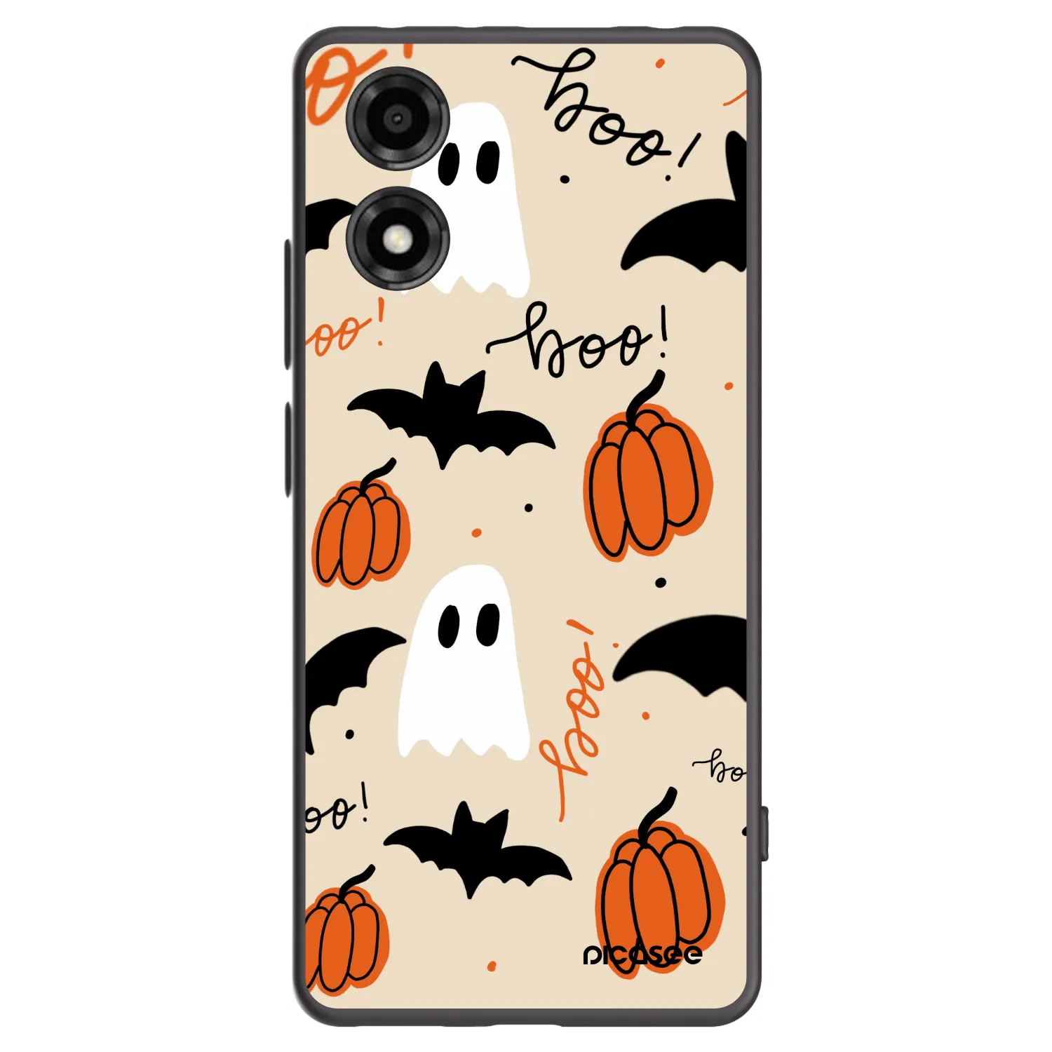 Picasee crna silikonska maskica za Motorola Moto E14 - Halloween 26