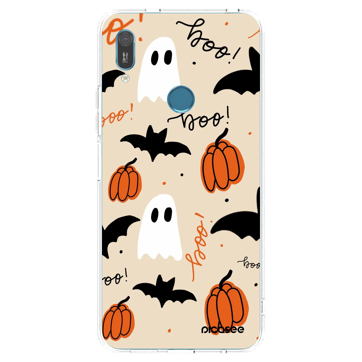 Picasee silikonska prozirna maskica za Huawei Y6 2019 - Halloween 26