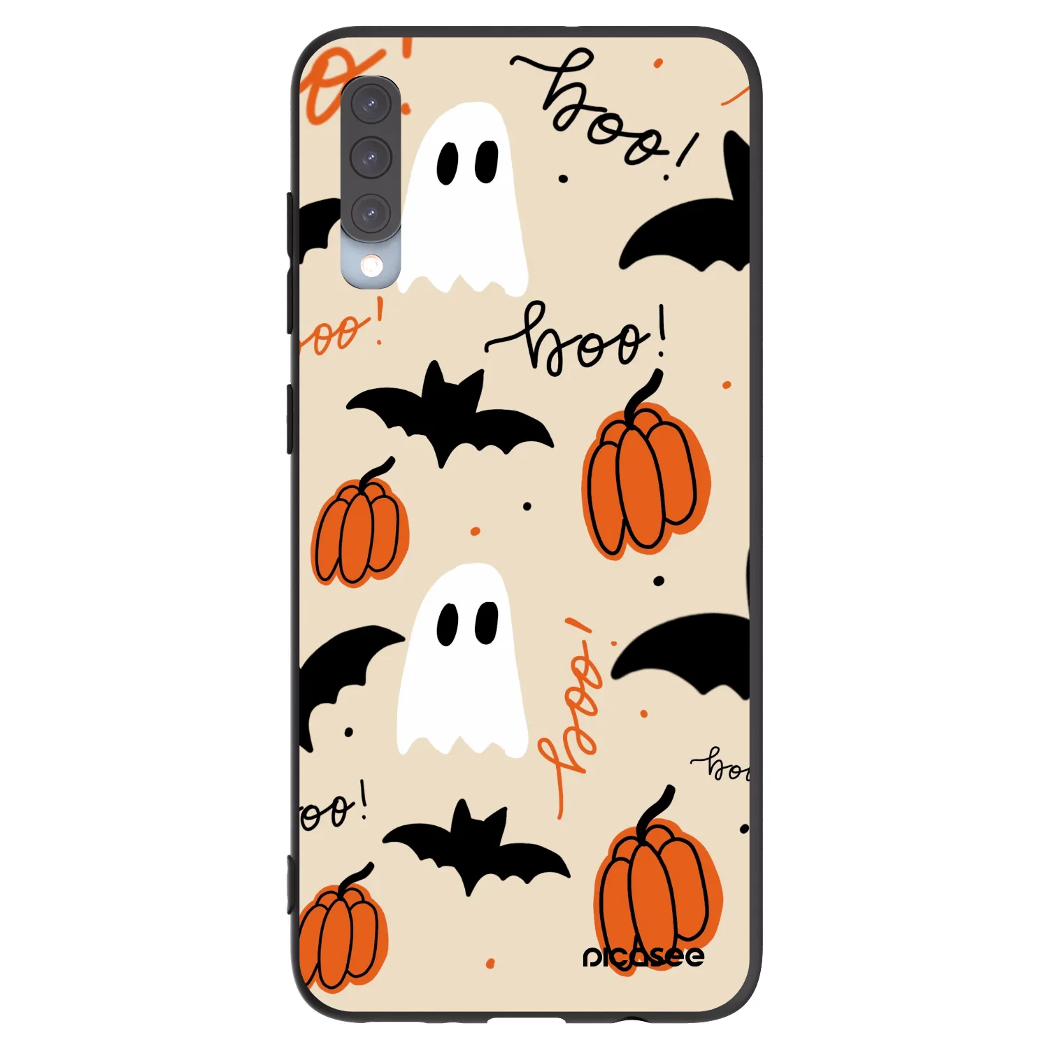 Picasee crna silikonska maskica za Samsung Galaxy A70 A705F - Halloween 26