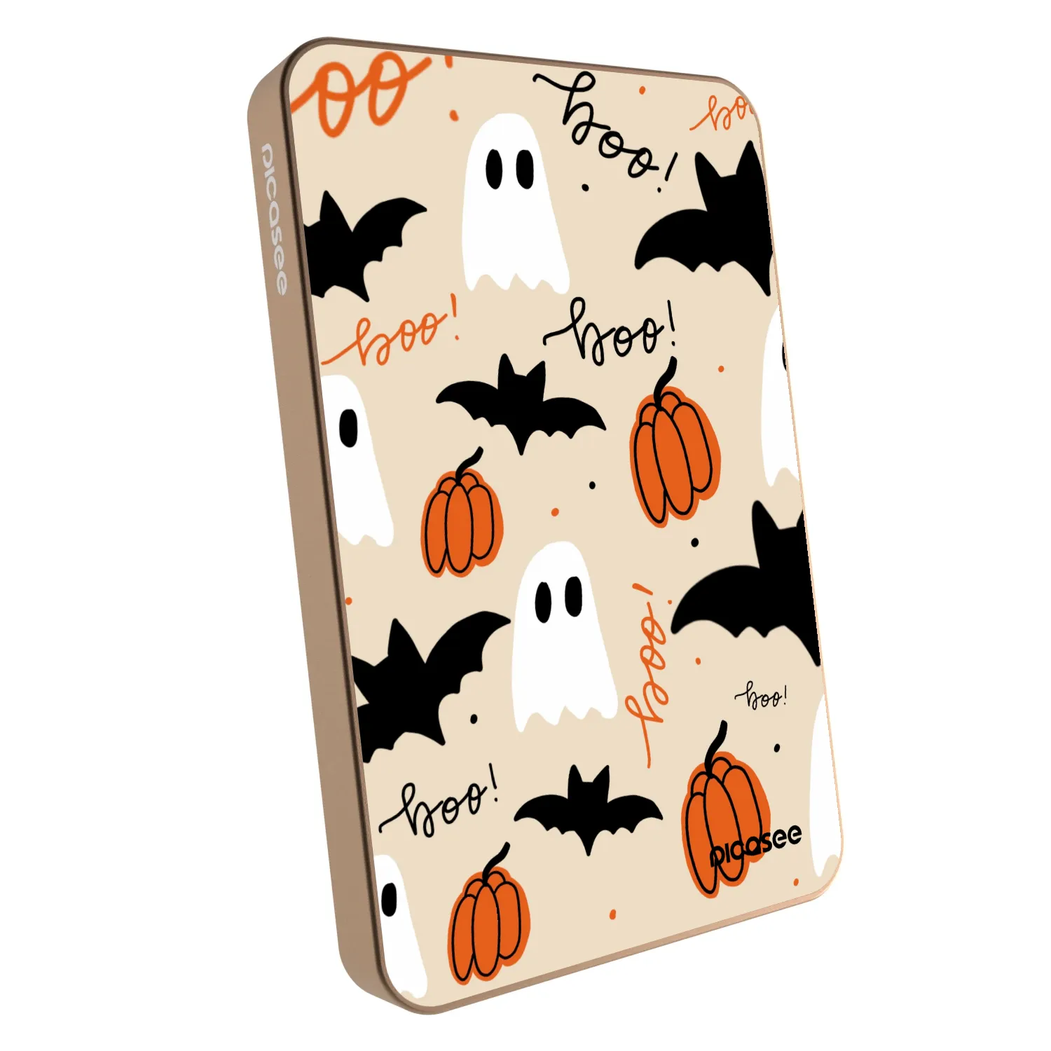Picasee Prijenosni punjač s MagSafe 5 000 mAh Zlatni - Halloween 26
