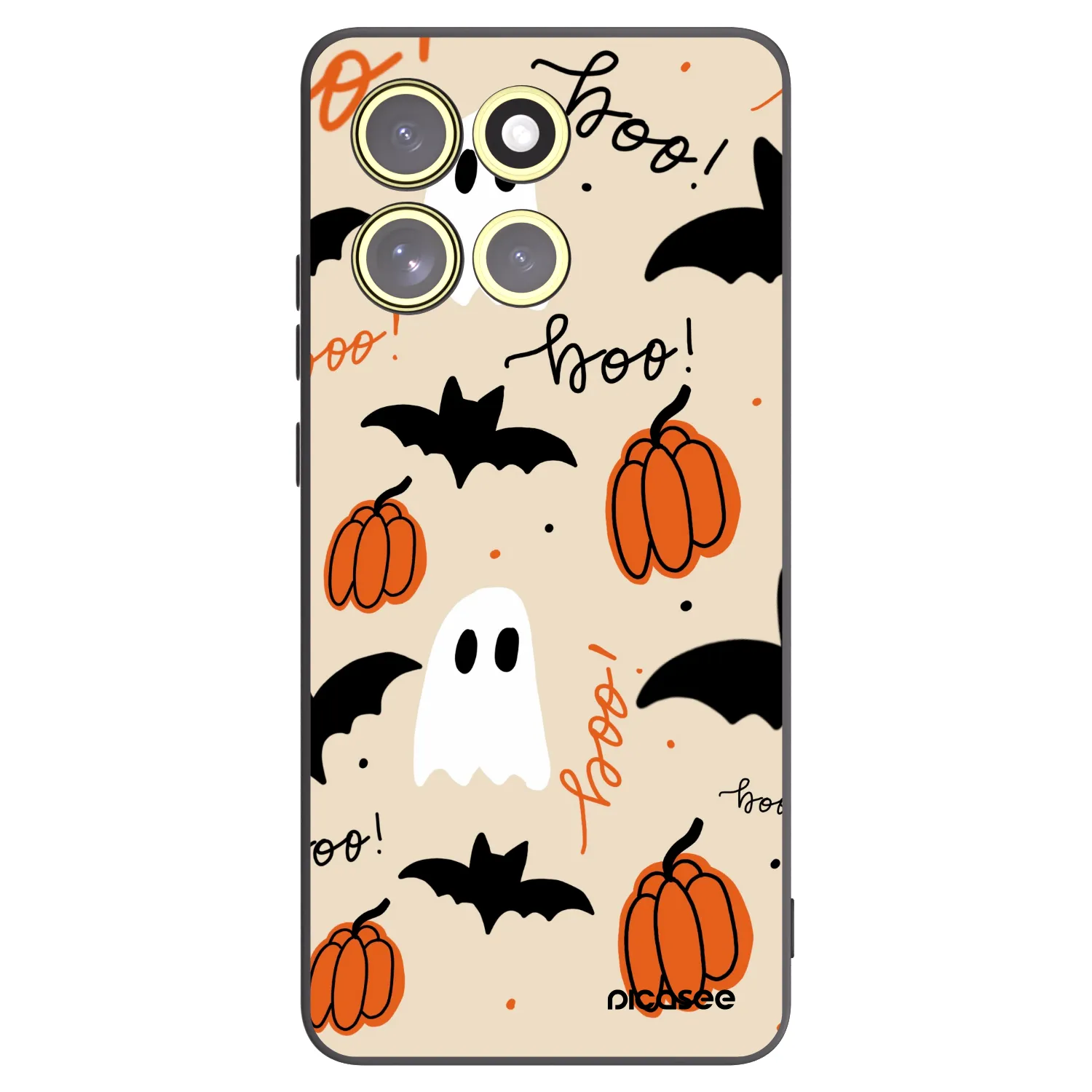 Picasee crna silikonska maskica za Motorola Moto G86 5G - Halloween 26