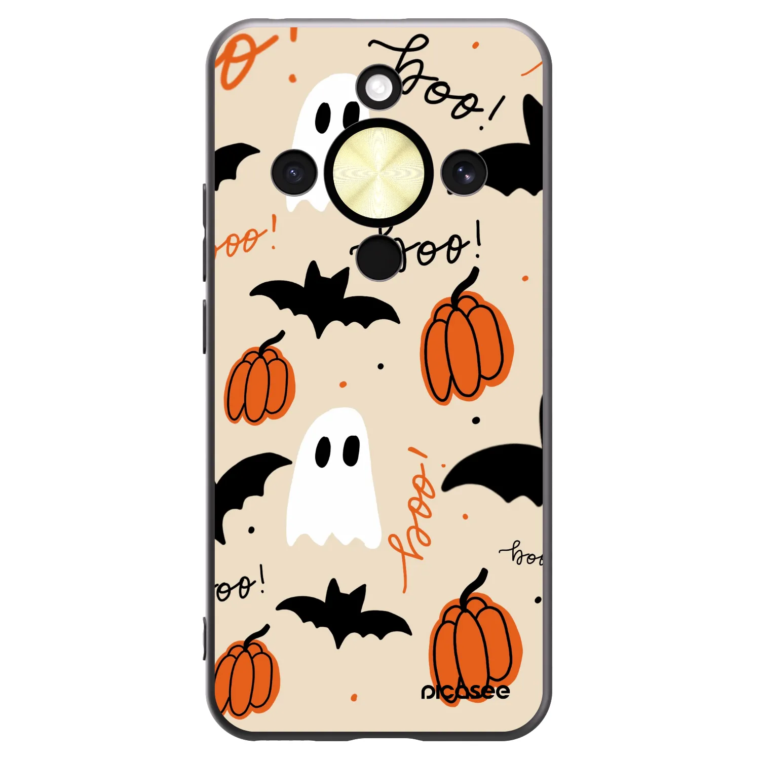 Picasee crna silikonska maskica za Honor Magic8 Lite 5G - Halloween 26