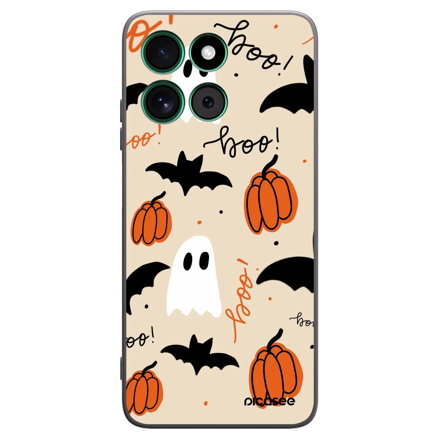 Picasee crna silikonska maskica za Motorola Moto G57 Power - Halloween 26