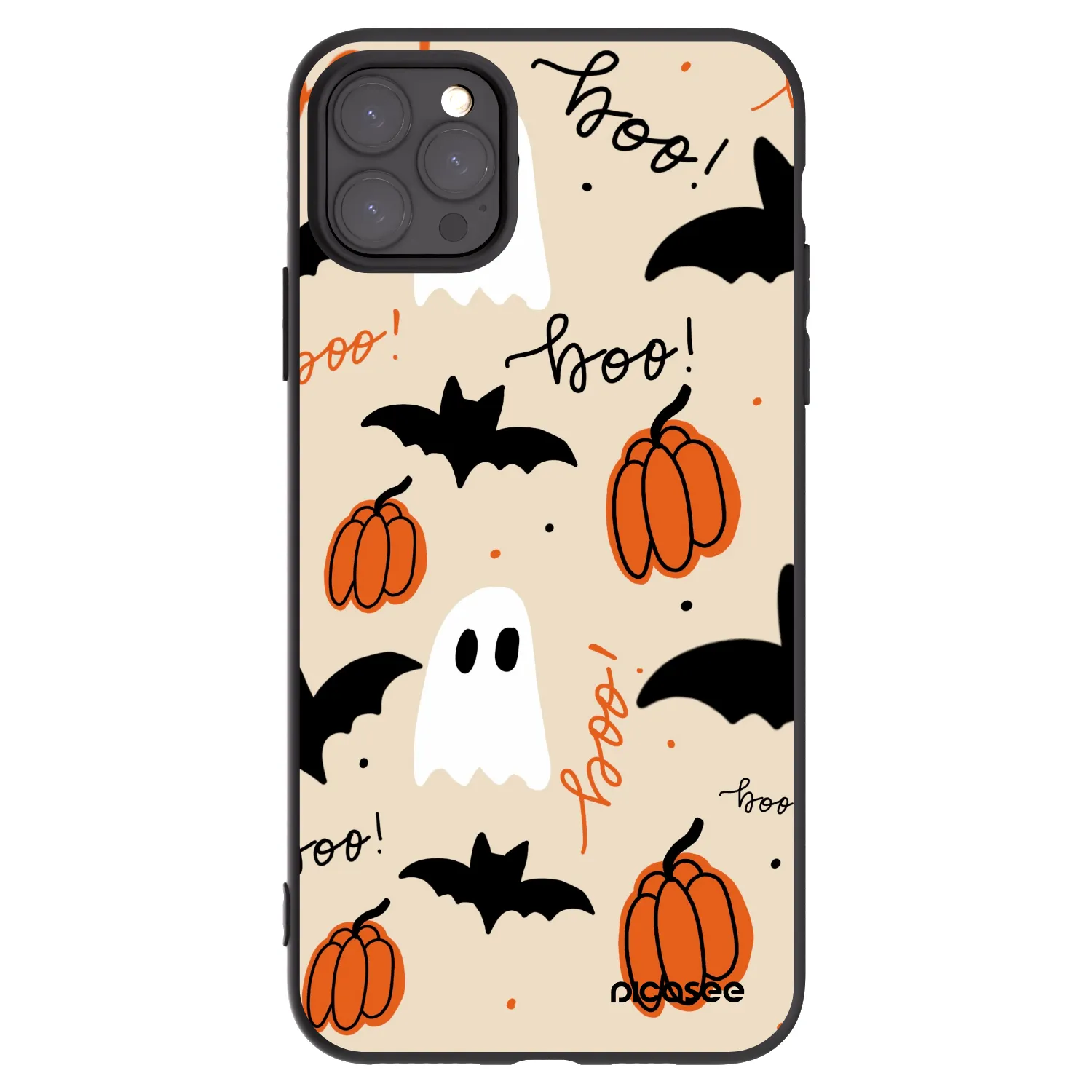 Picasee crna silikonska maskica za Apple iPhone 11 Pro Max - Halloween 26