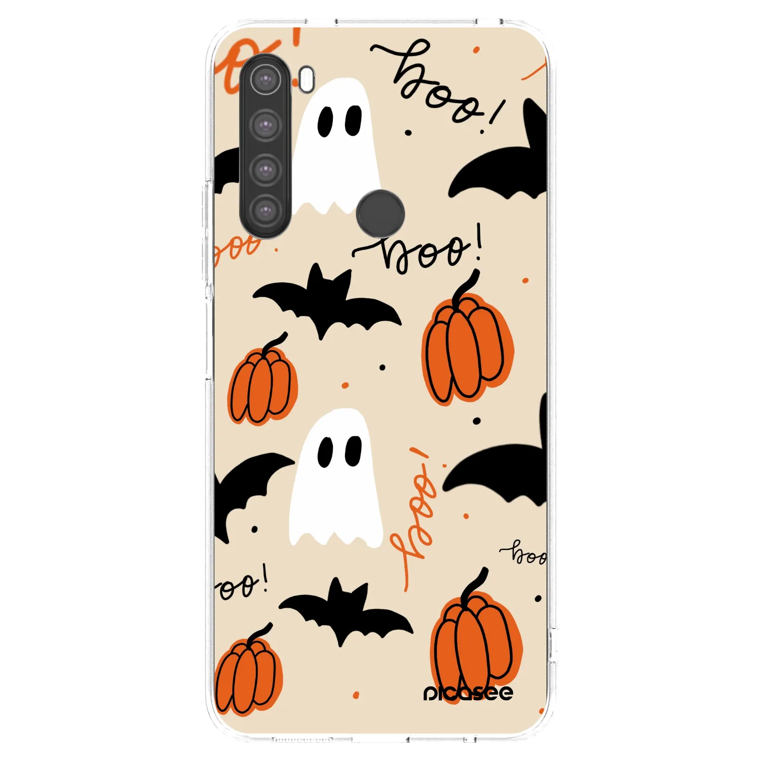 Picasee silikonska prozirna maskica za Xiaomi Redmi Note 8 - Halloween 26