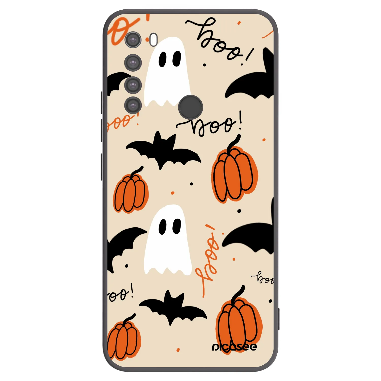 Picasee crna silikonska maskica za Xiaomi Redmi Note 8 - Halloween 26