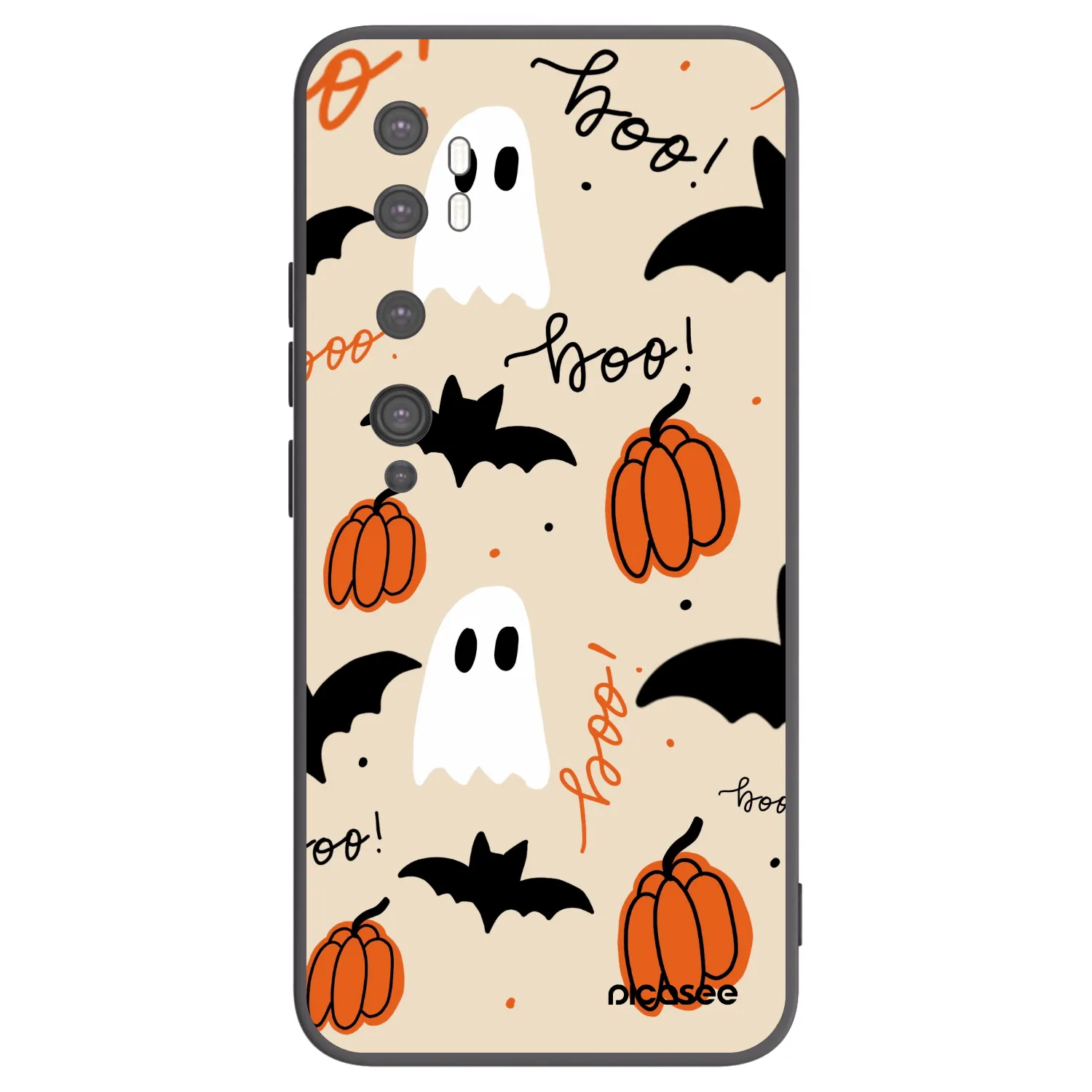 Picasee crna silikonska maskica za Xiaomi Mi Note 10 (Pro) - Halloween 26