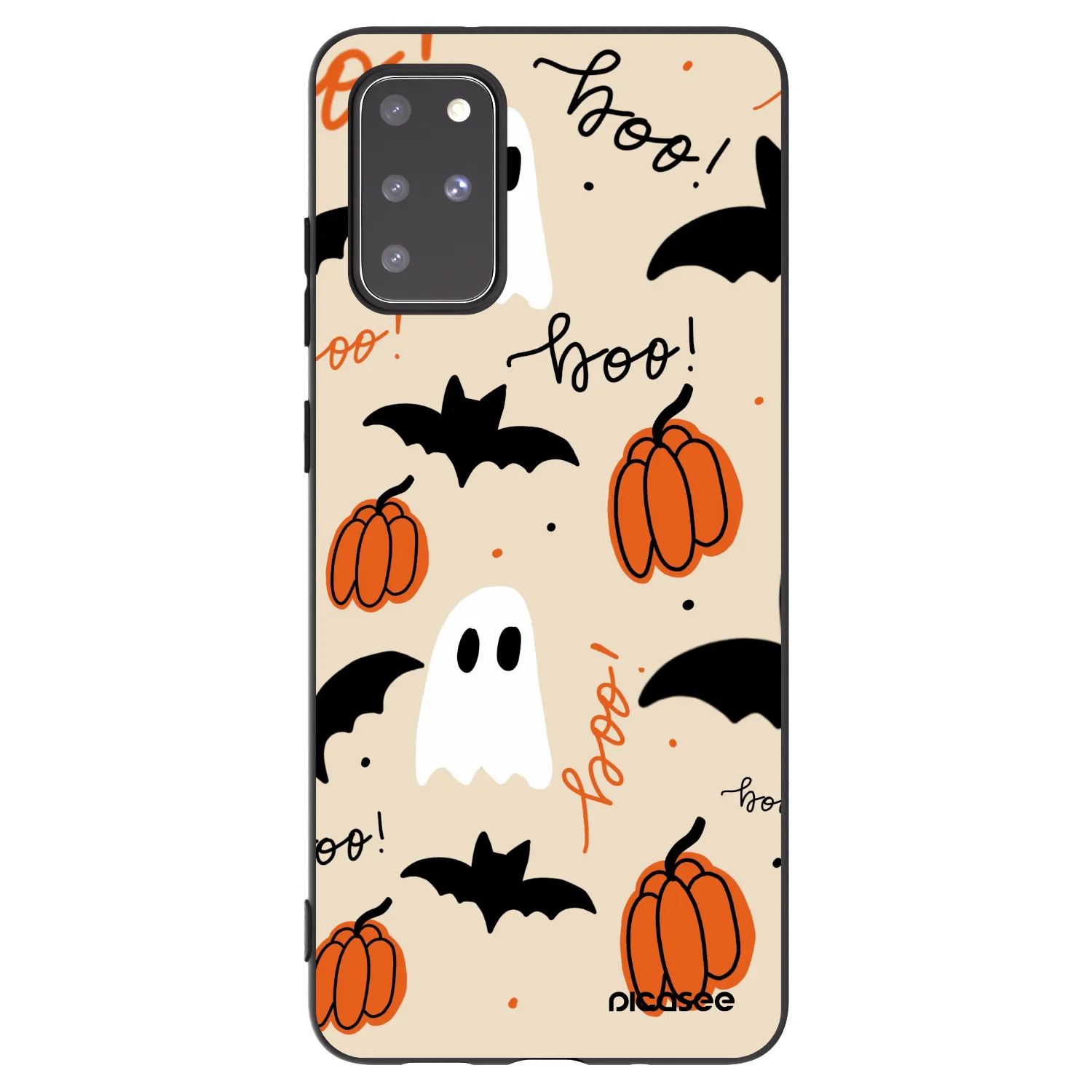 Picasee crna silikonska maskica za Samsung Galaxy S20+ G985F - Halloween 26