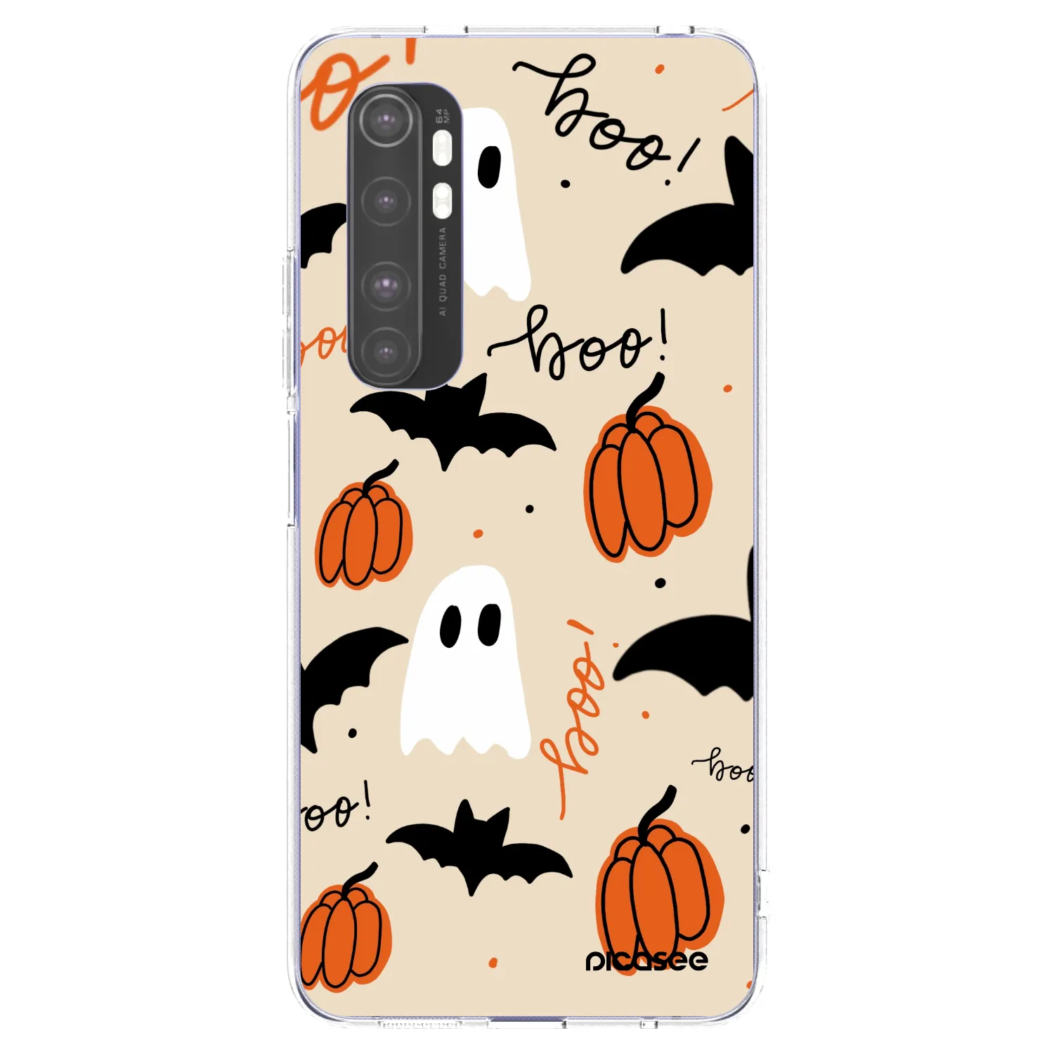 Picasee silikonska prozirna maskica za Xiaomi Mi Note 10 Lite - Halloween 26