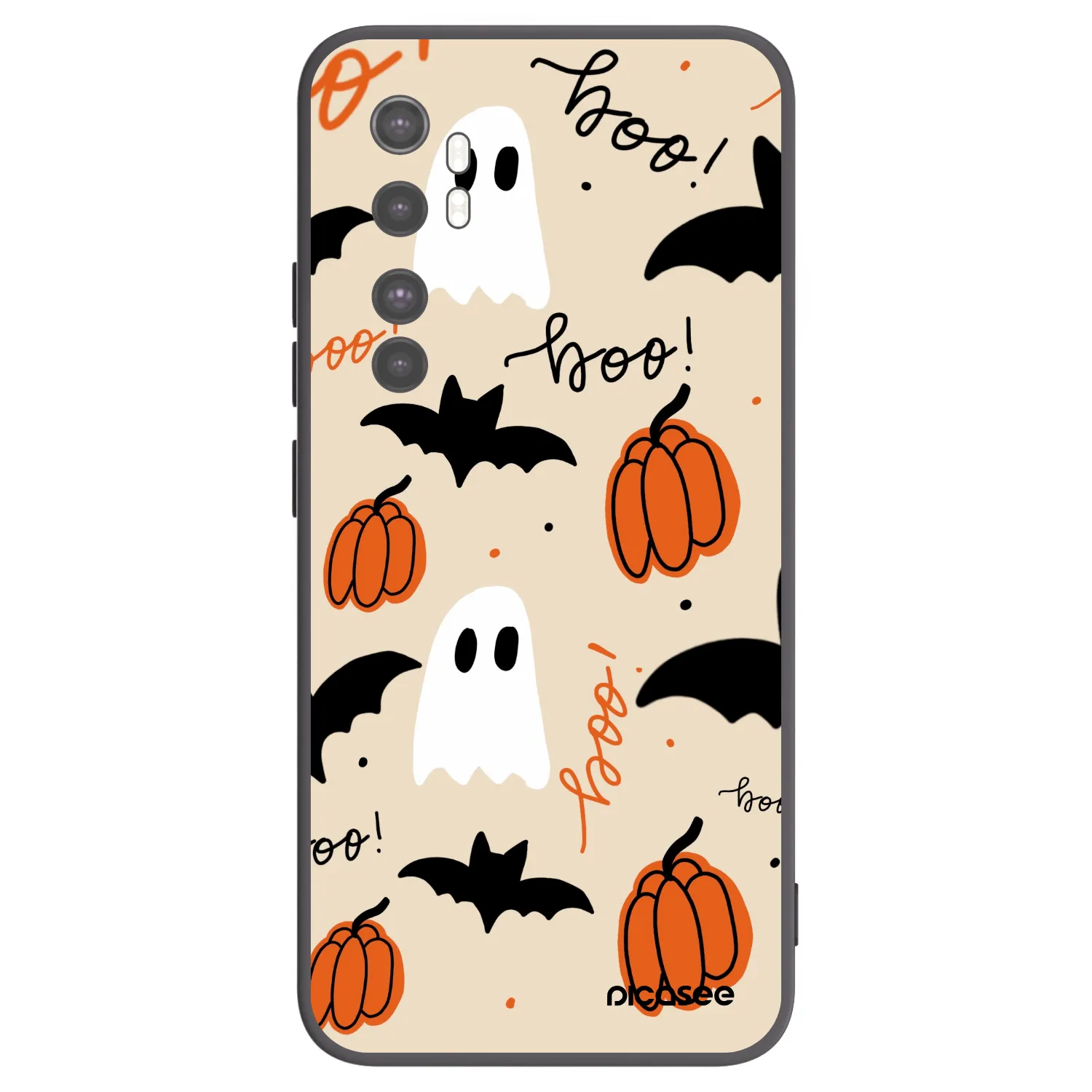 Picasee crna silikonska maskica za Xiaomi Mi Note 10 Lite - Halloween 26