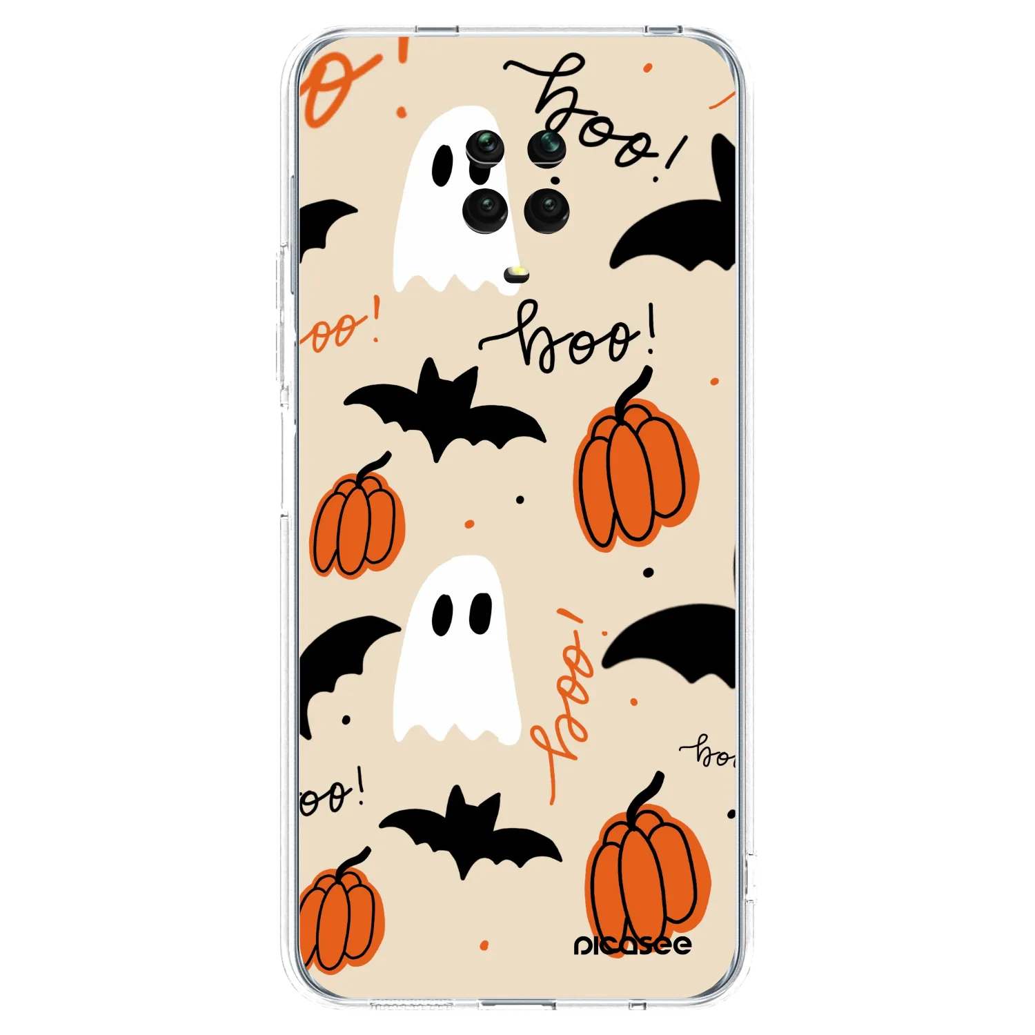 Picasee silikonska prozirna maskica za Xiaomi Redmi Note 9S - Halloween 26