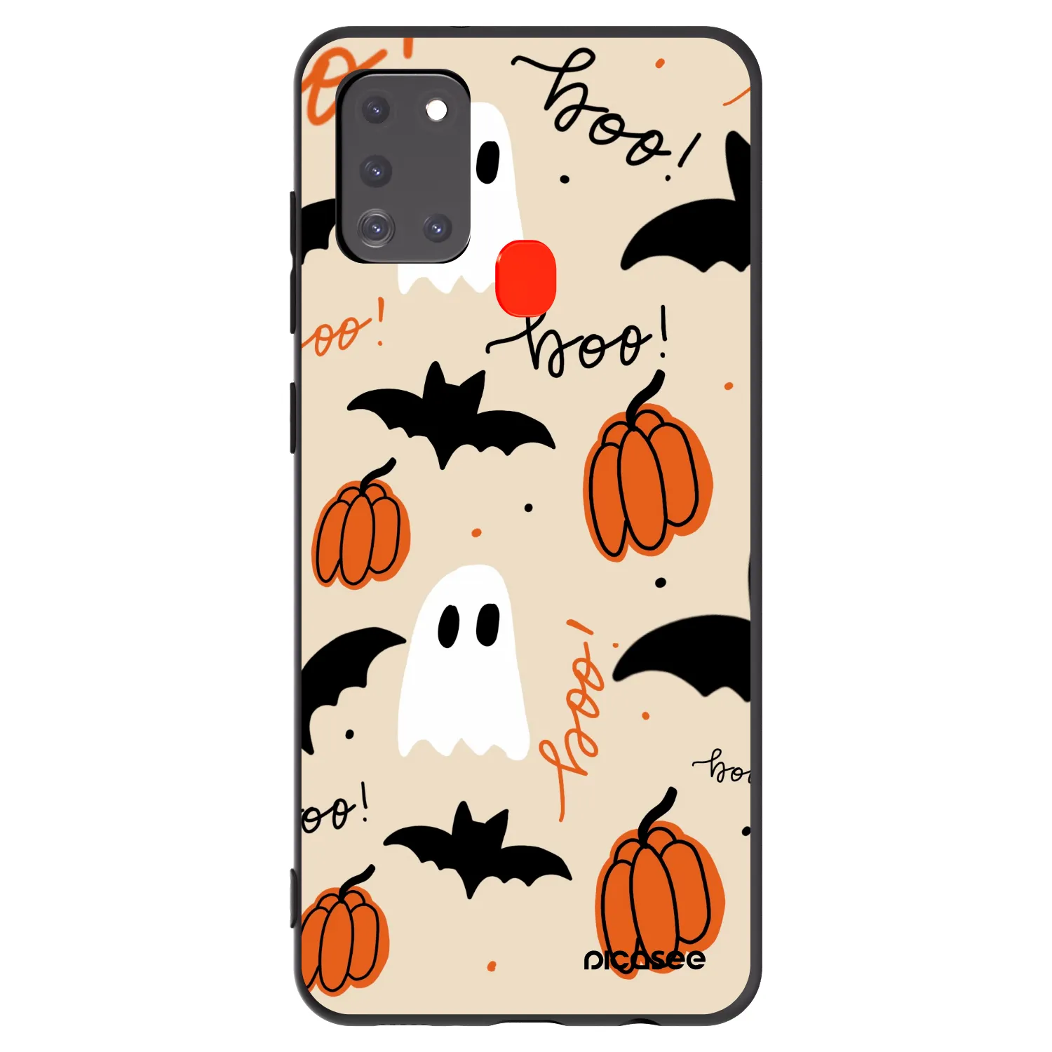 Picasee crna silikonska maskica za Samsung Galaxy A21s - Halloween 26