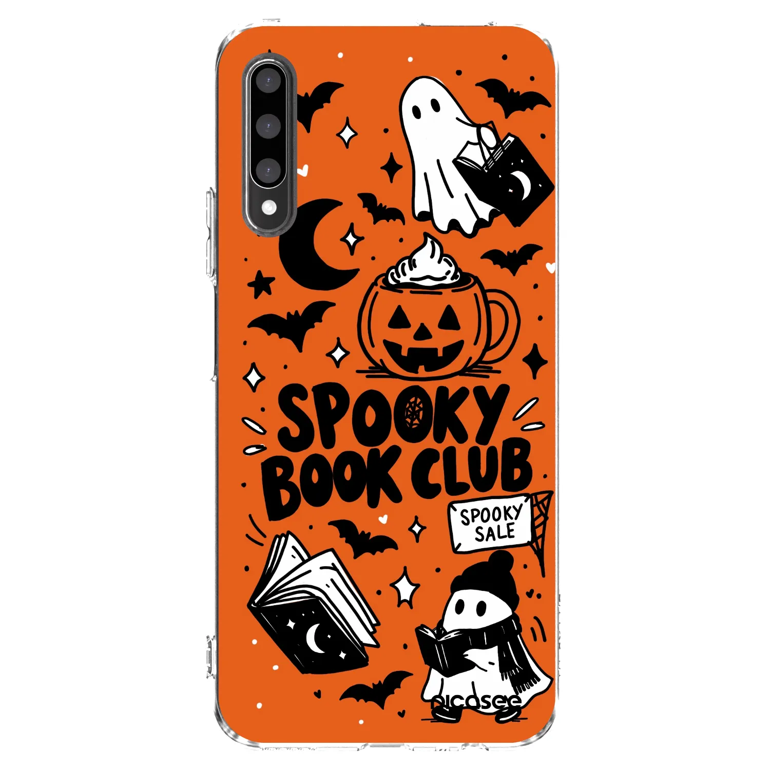 Picasee silikonska prozirna maskica za Honor 9X Pro - Spooky book club