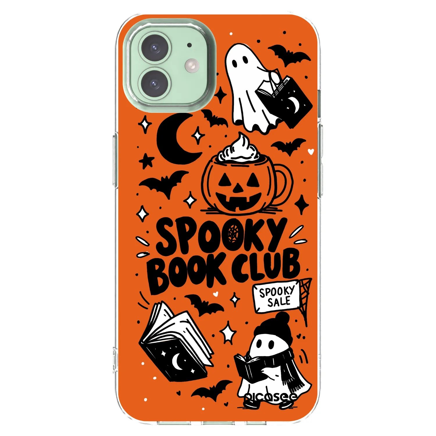 Picasee silikonska prozirna maskica za Apple iPhone 12 Pro - Spooky book club