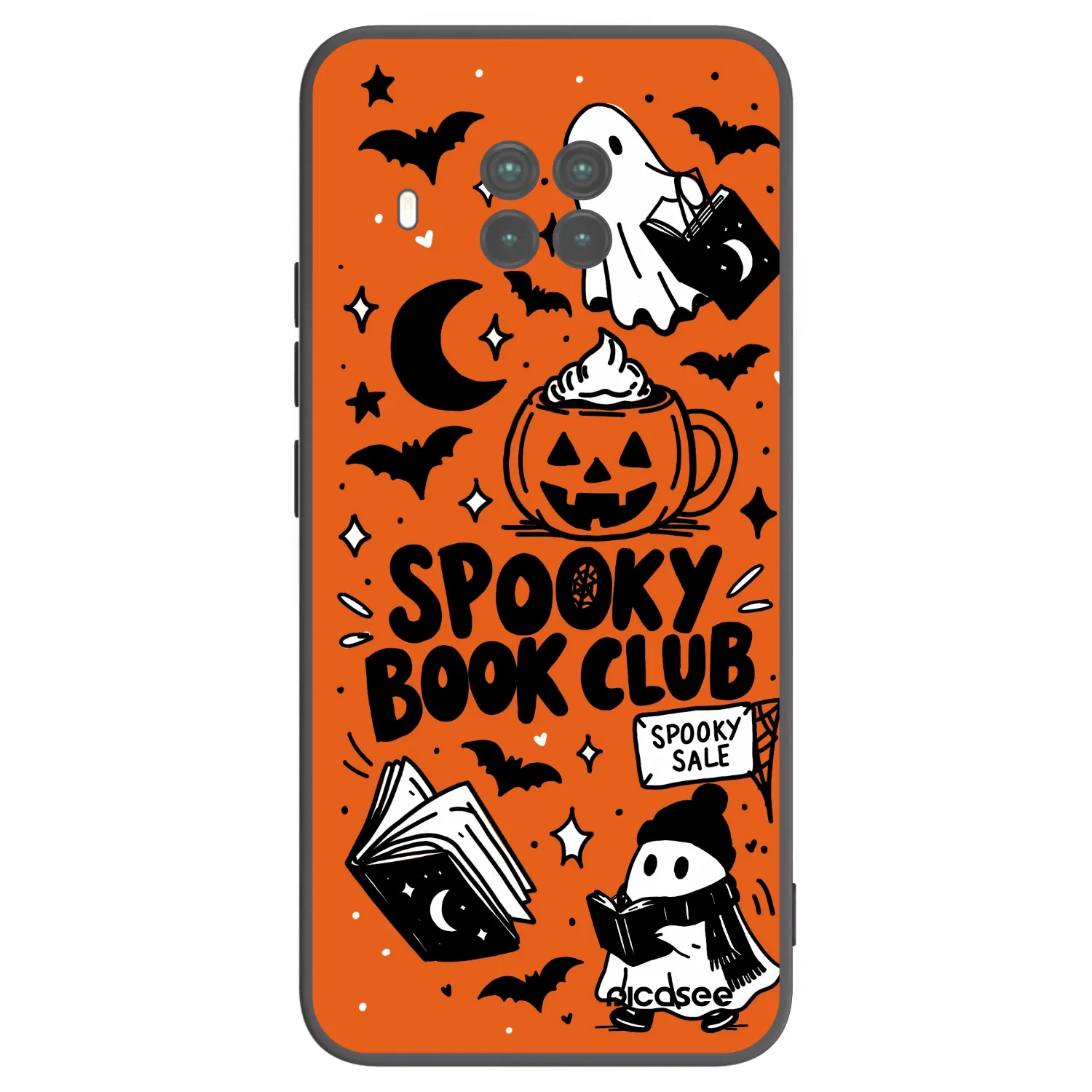 Picasee crna silikonska maskica za Xiaomi Mi 10T Lite - Spooky book club