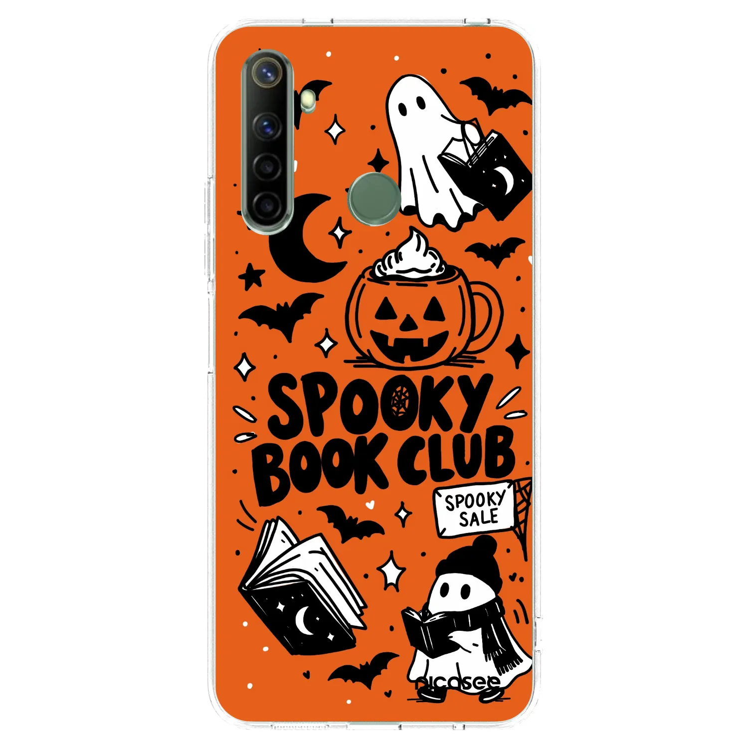 Picasee silikonska prozirna maskica za Realme 6i - Spooky book club