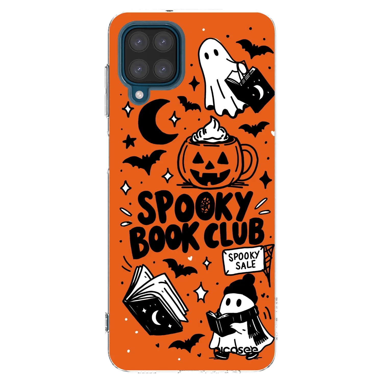 Picasee silikonska prozirna maskica za Samsung Galaxy A12 A125F - Spooky book club