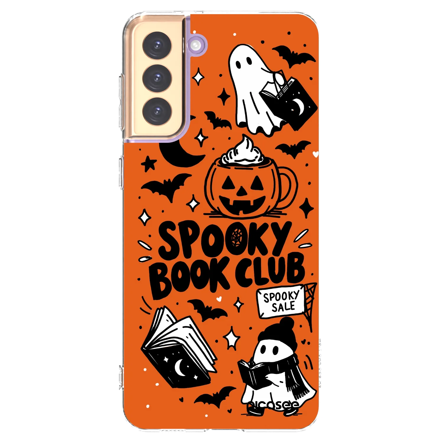 Picasee silikonska prozirna maskica za Samsung Galaxy S21+ 5G G996F - Spooky book club
