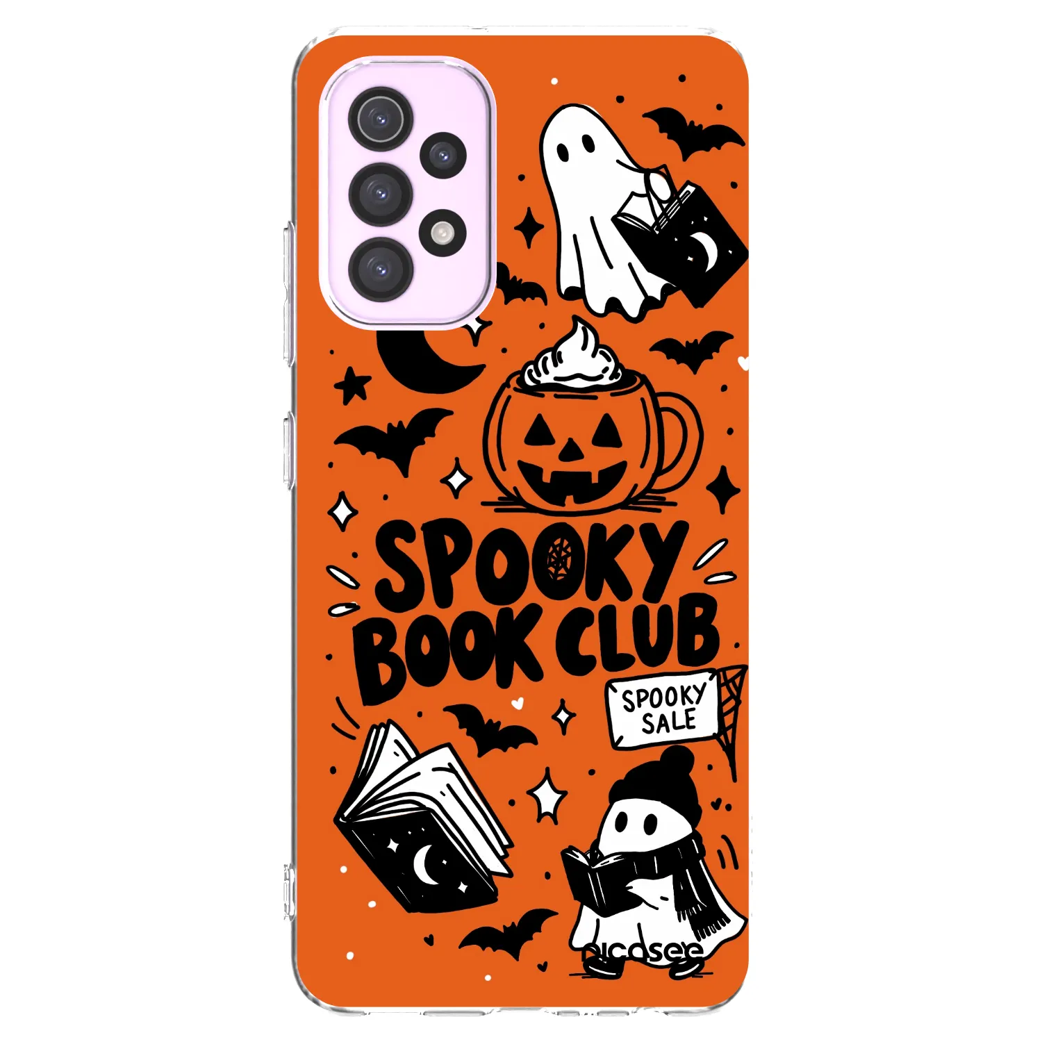Picasee silikonska prozirna maskica za Samsung Galaxy A32 5G A326B - Spooky book club