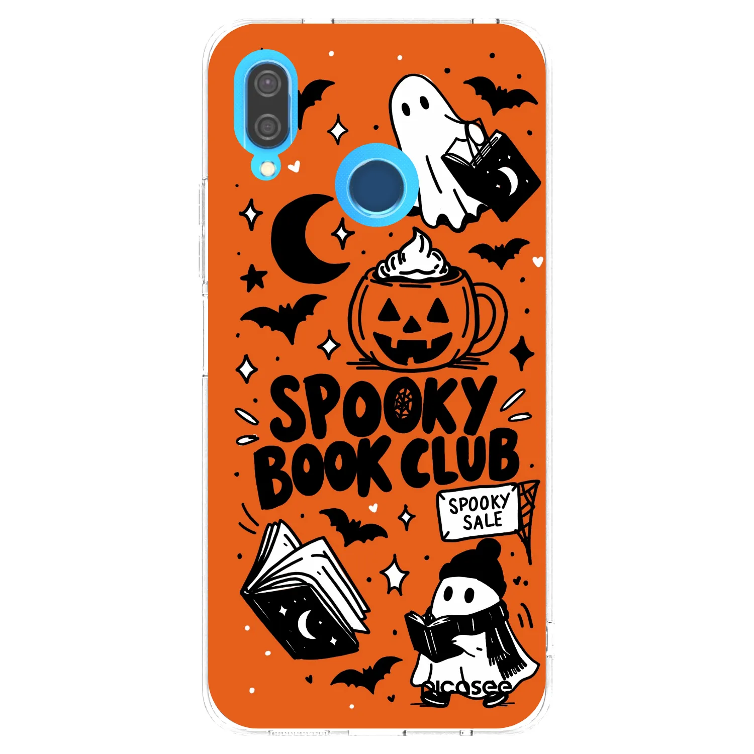 Picasee silikonska prozirna maskica za Huawei P20 Lite - Spooky book club