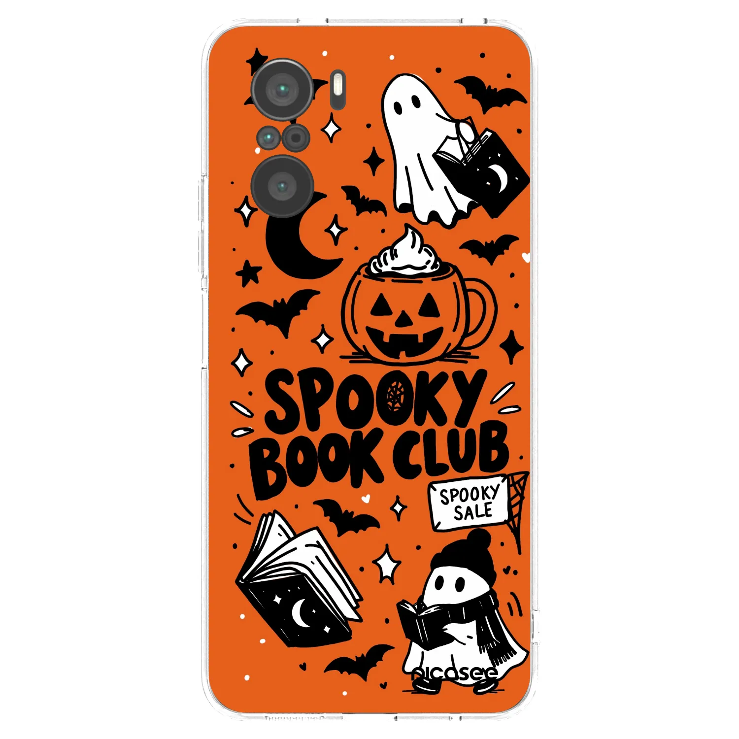 Picasee silikonska prozirna maskica za Xiaomi Poco F3 - Spooky book club