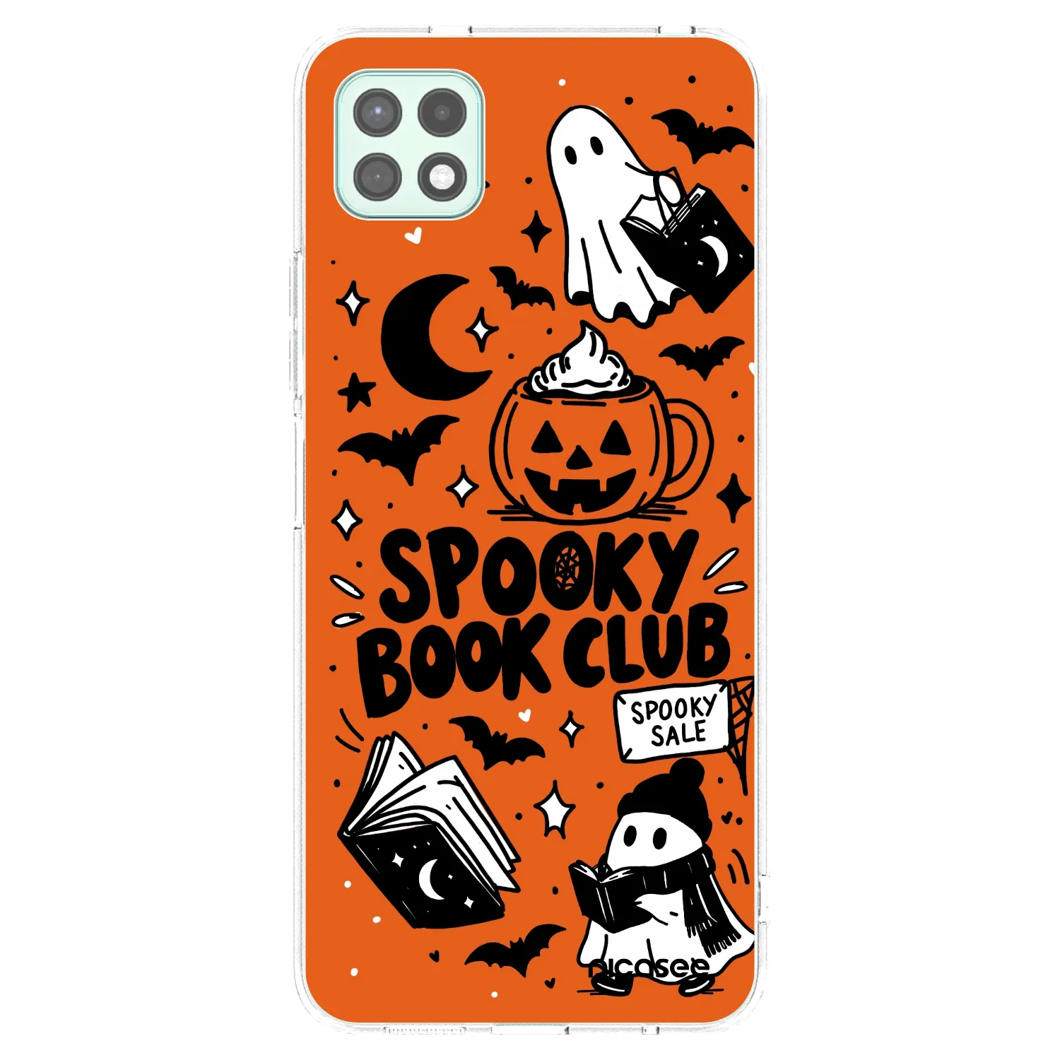 Picasee silikonska prozirna maskica za Samsung Galaxy A22 A226B 5G - Spooky book club