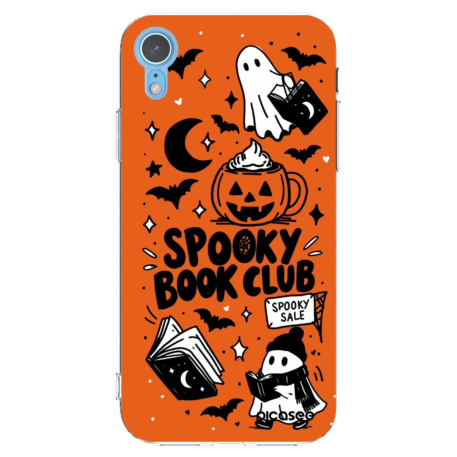 Picasee silikonska prozirna maskica za Apple iPhone XR - Spooky book club