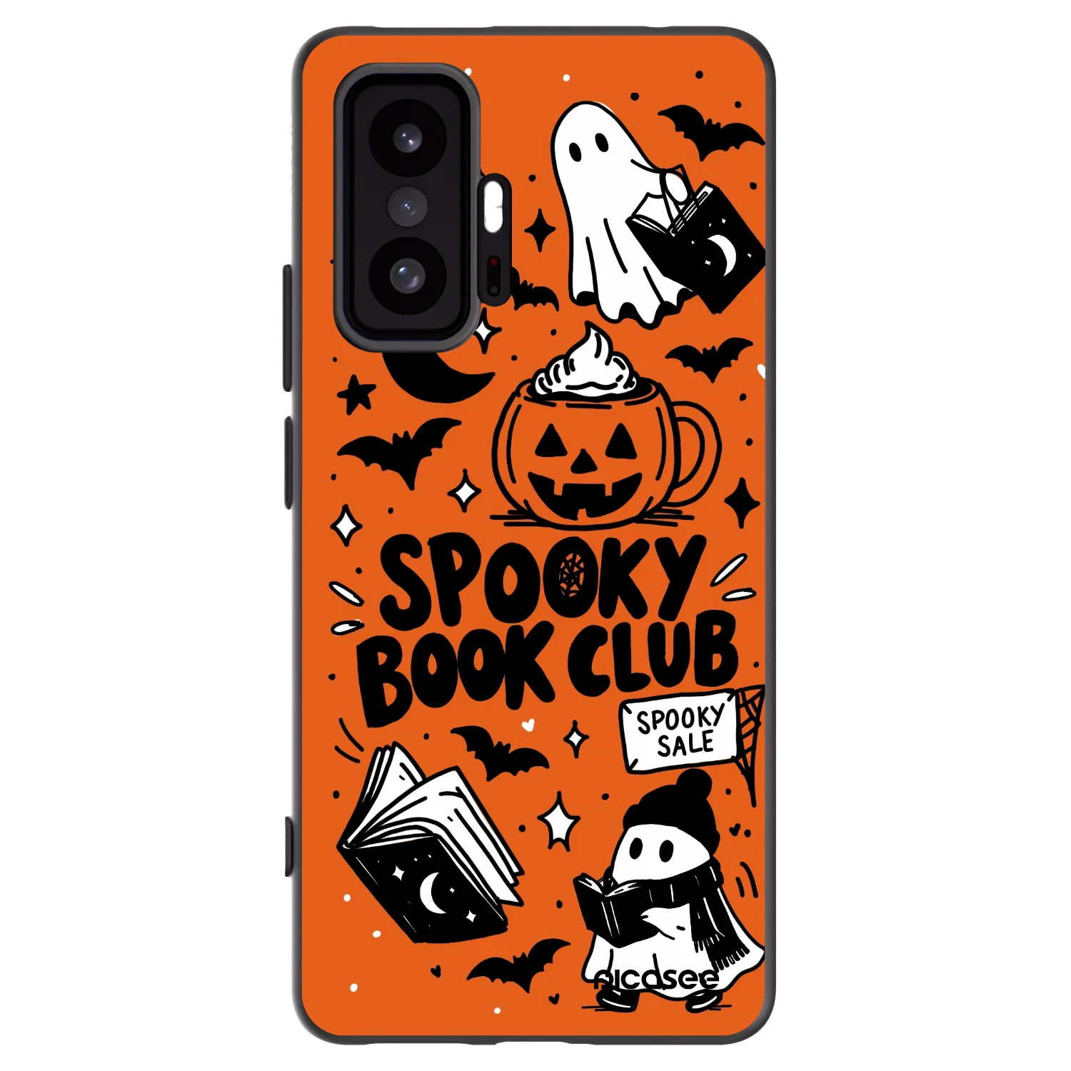 Picasee crna silikonska maskica za Xiaomi 11T - Spooky book club