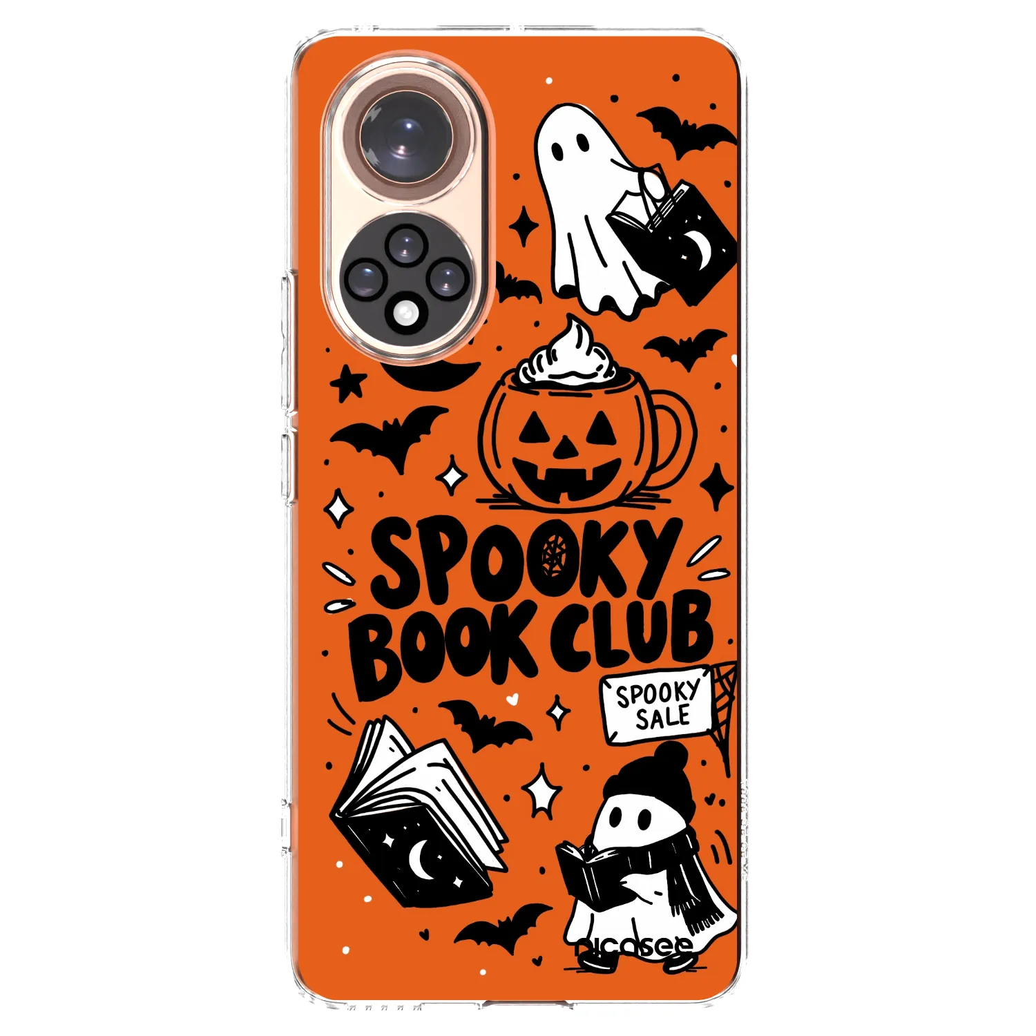 Picasee silikonska prozirna maskica za Huawei Nova 9 - Spooky book club