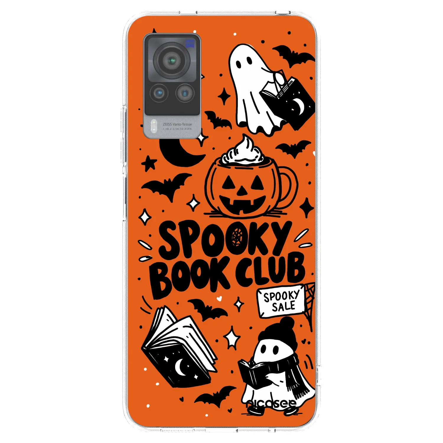 Picasee silikonska prozirna maskica za Vivo X60 Pro 5G - Spooky book club