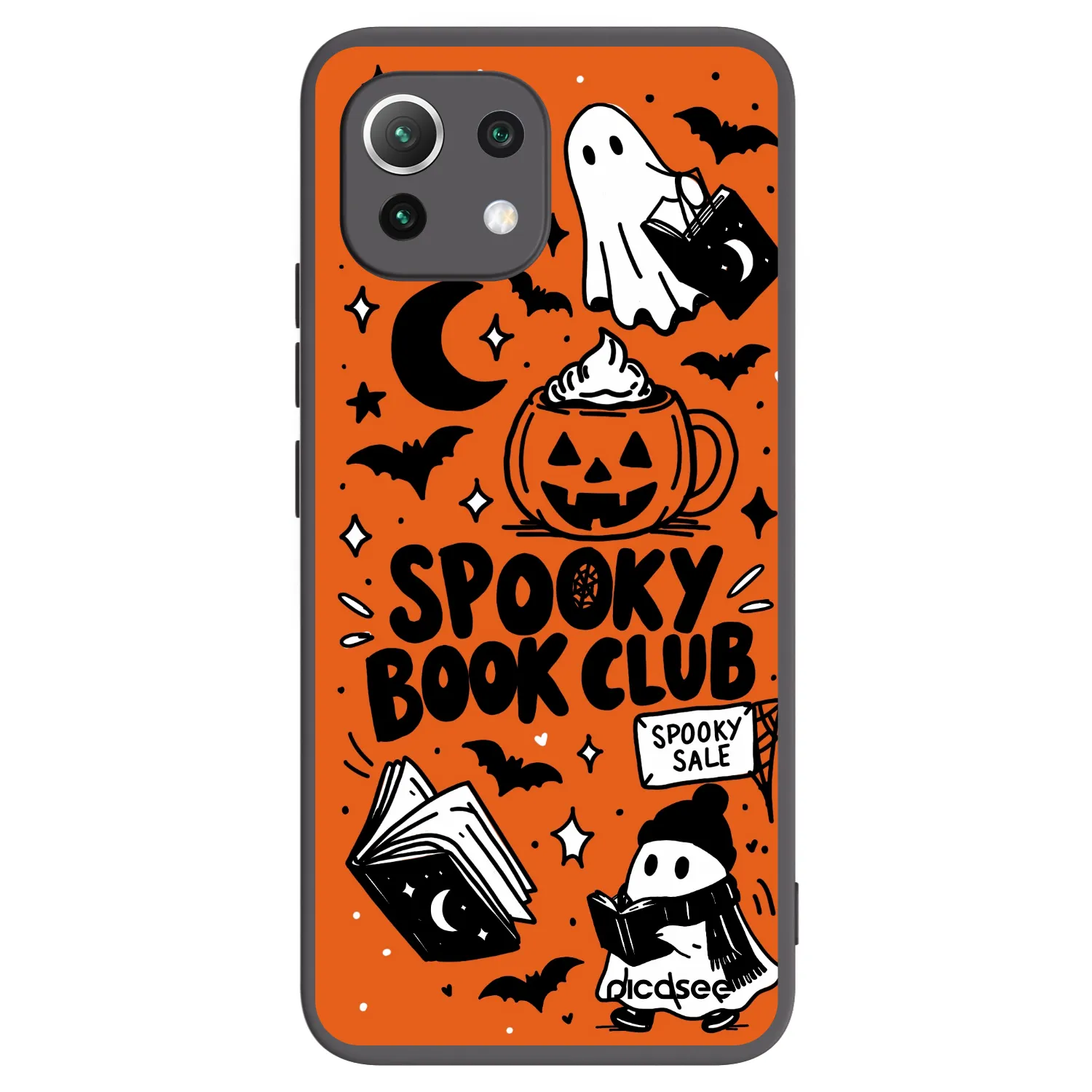Picasee crna silikonska maskica za Xiaomi 11 Lite 5G NE - Spooky book club