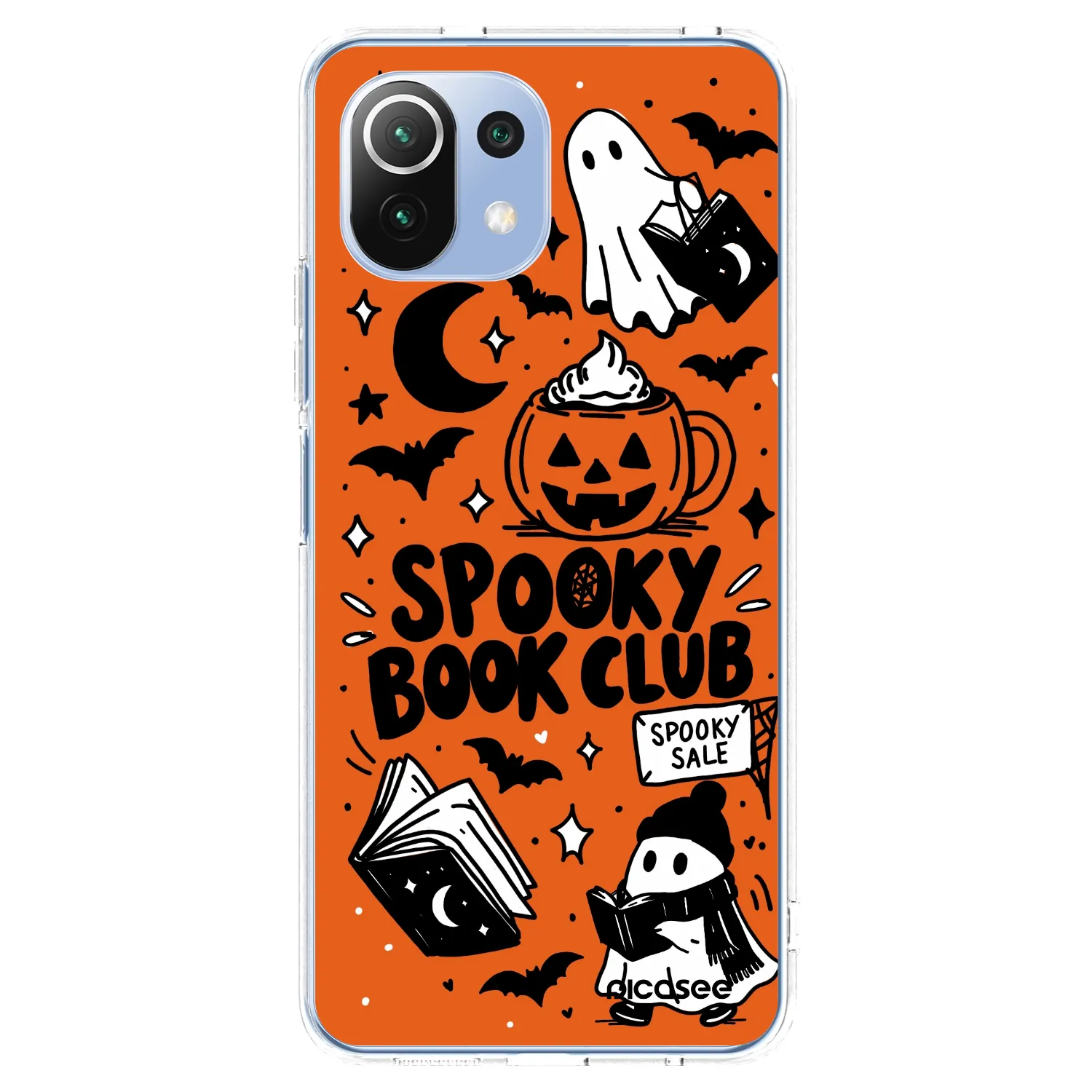 Picasee silikonska prozirna maskica za Xiaomi 11 Lite 5G NE - Spooky book club