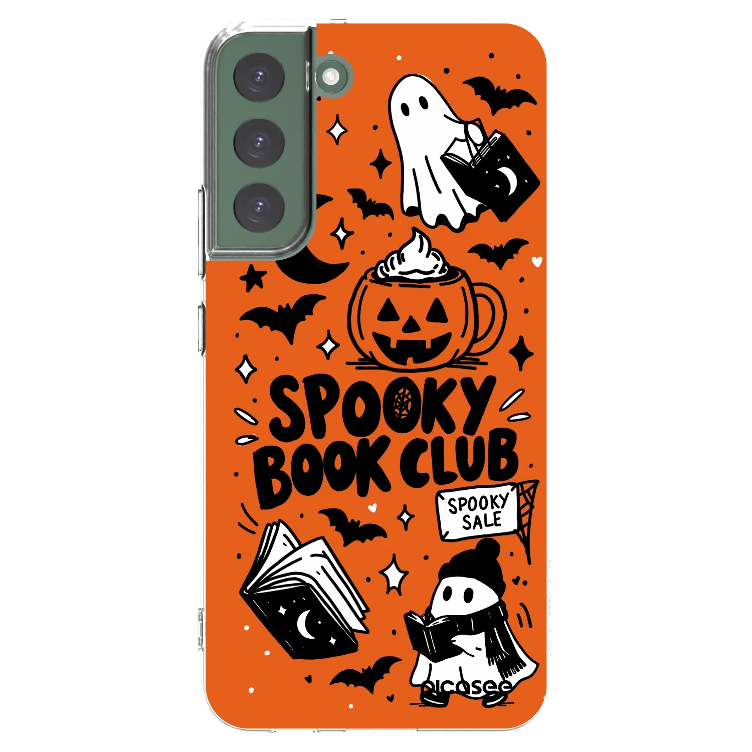 Picasee silikonska prozirna maskica za Samsung Galaxy S22+ 5G - Spooky book club