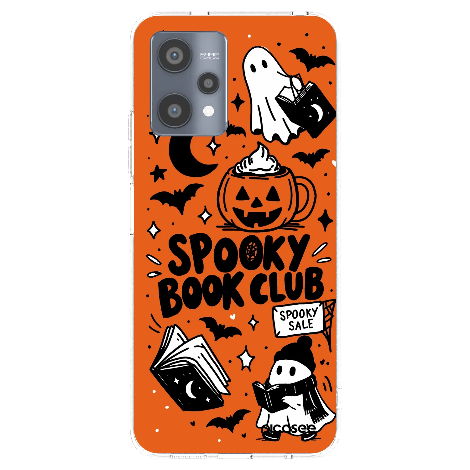 Picasee silikonska prozirna maskica za Realme 9 Pro 5G - Spooky book club