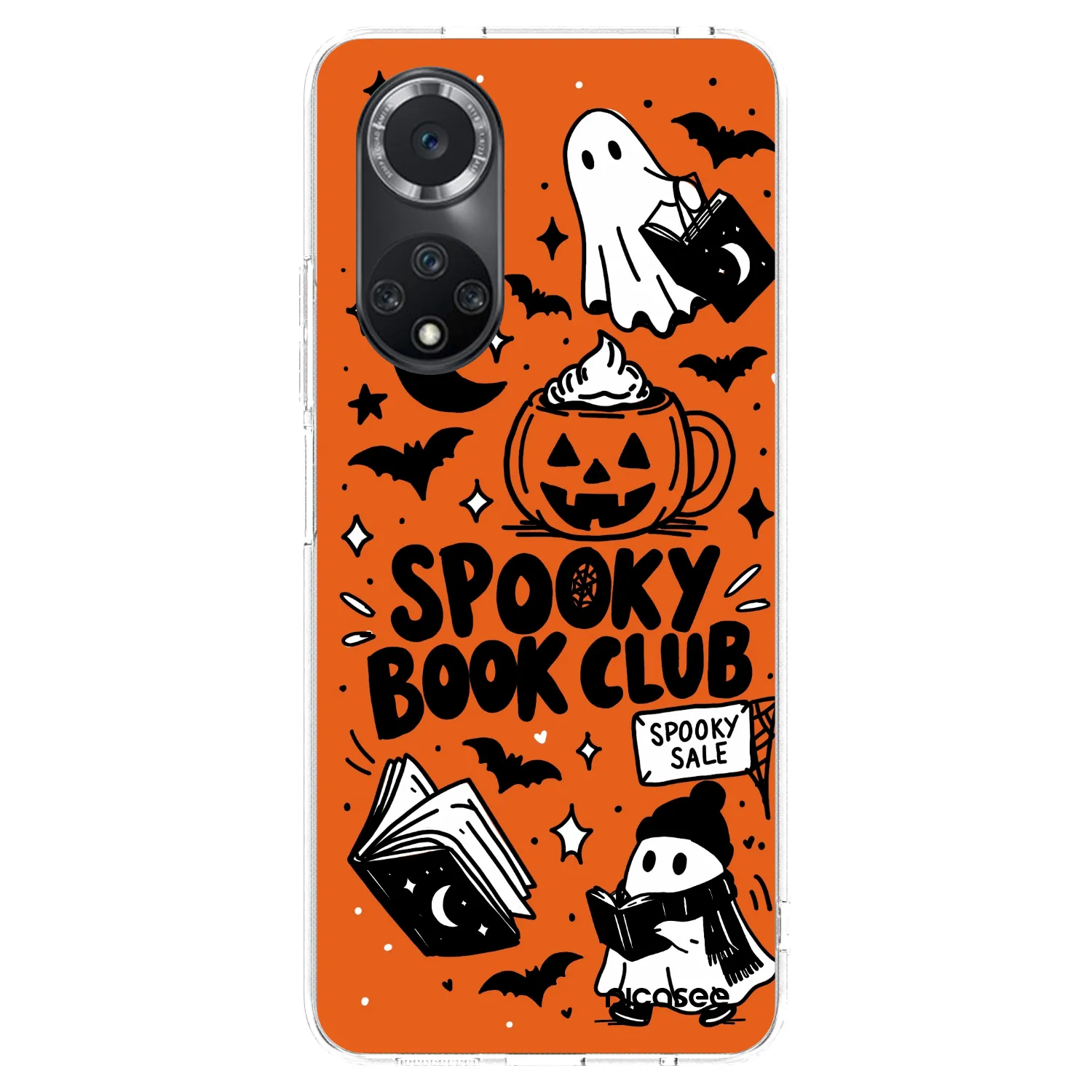 Picasee silikonska prozirna maskica za Huawei Nova 9 SE - Spooky book club