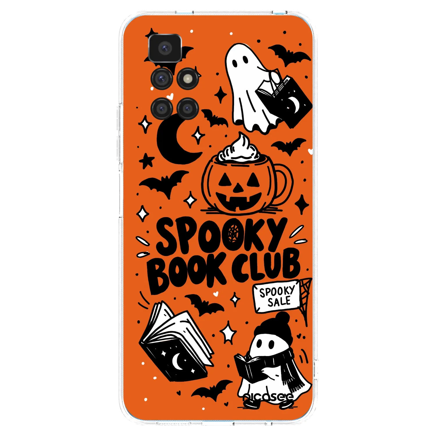 Picasee silikonska prozirna maskica za Xiaomi Redmi 10 (2022) - Spooky book club
