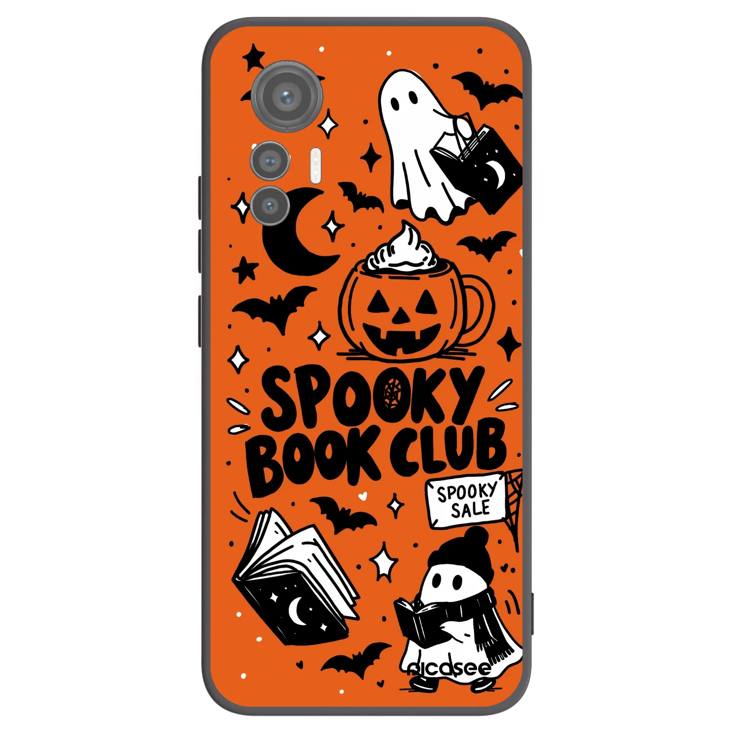 Picasee crna silikonska maskica za Xiaomi 12 Lite - Spooky book club