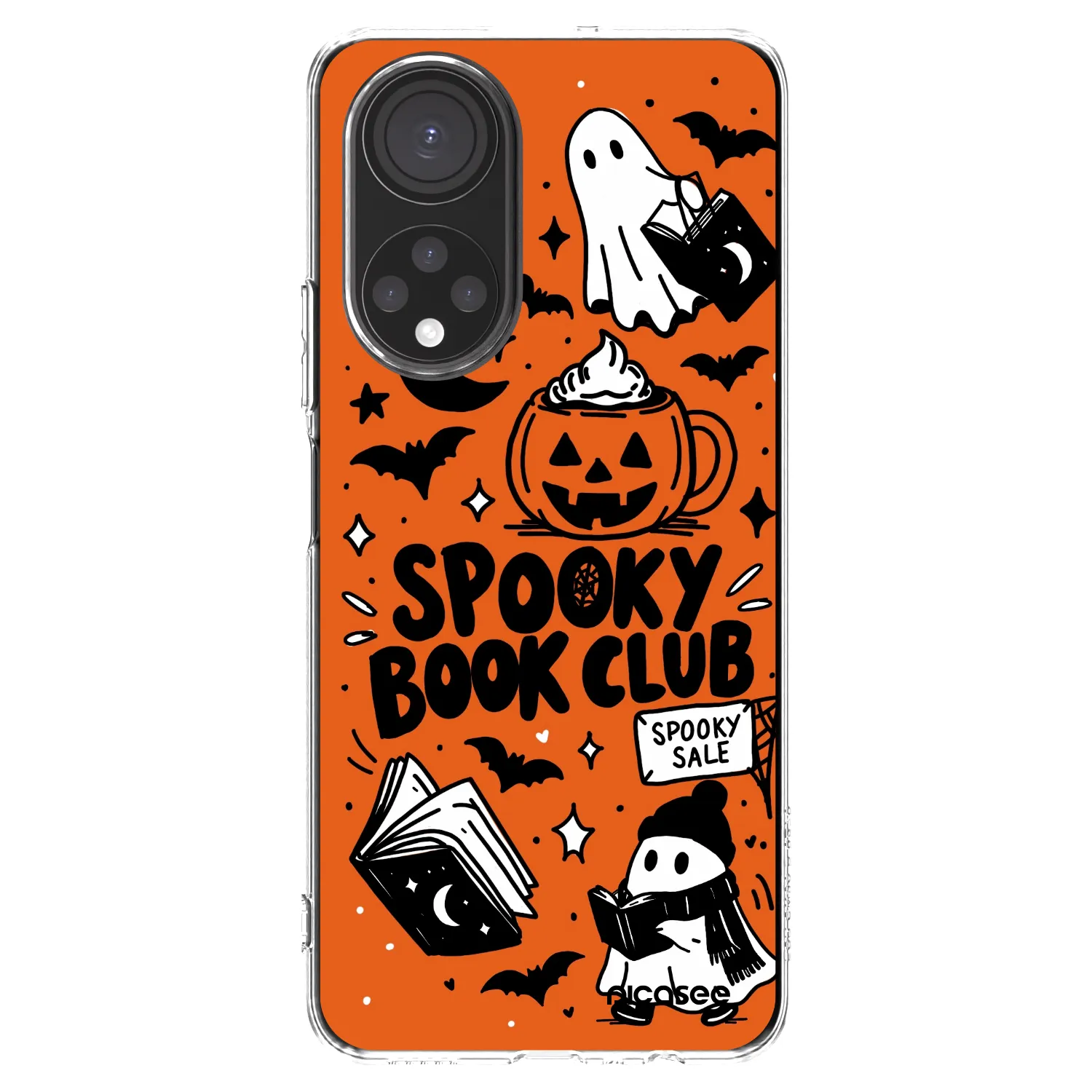 Picasee silikonska prozirna maskica za Honor X7 - Spooky book club