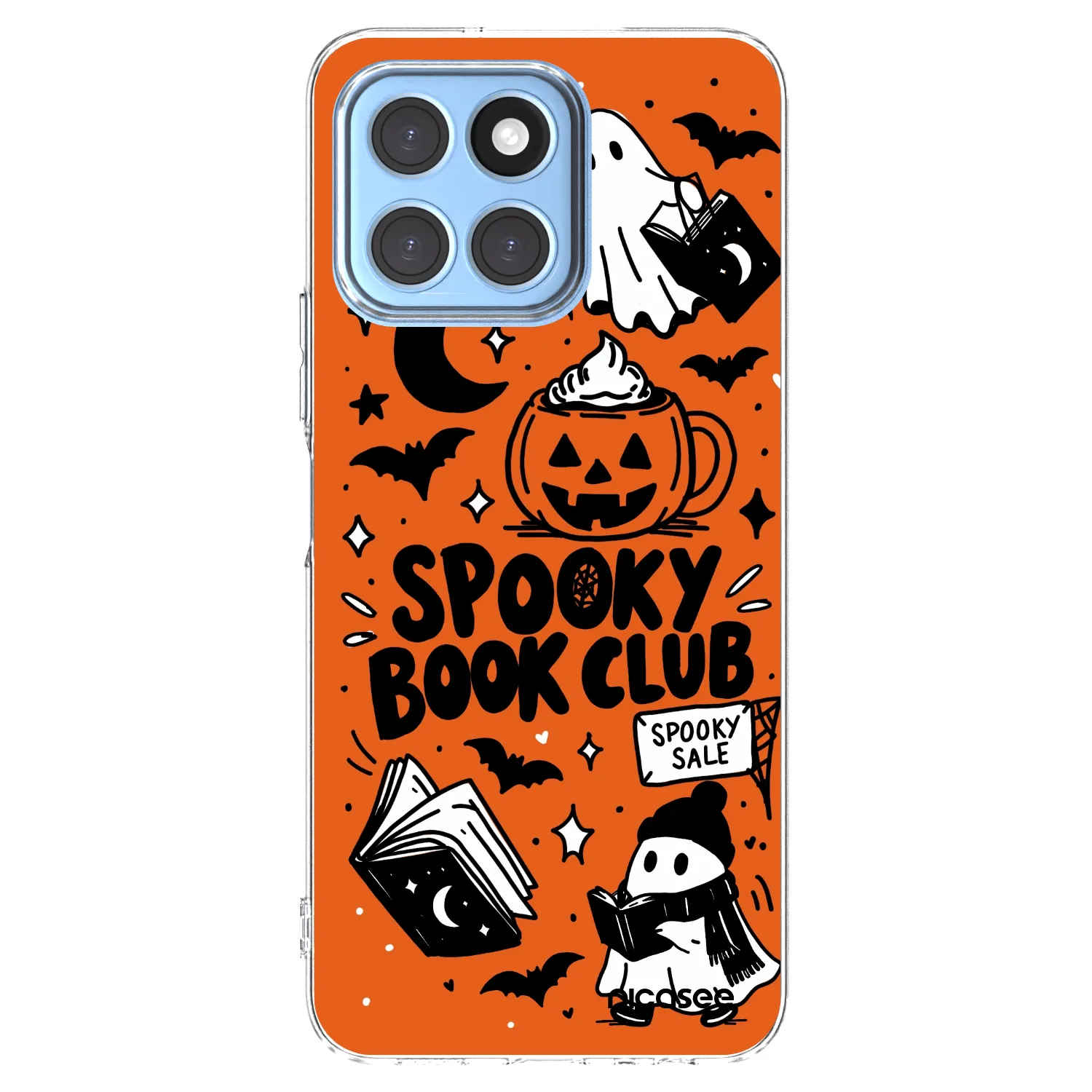 Picasee silikonska prozirna maskica za Honor X6 - Spooky book club