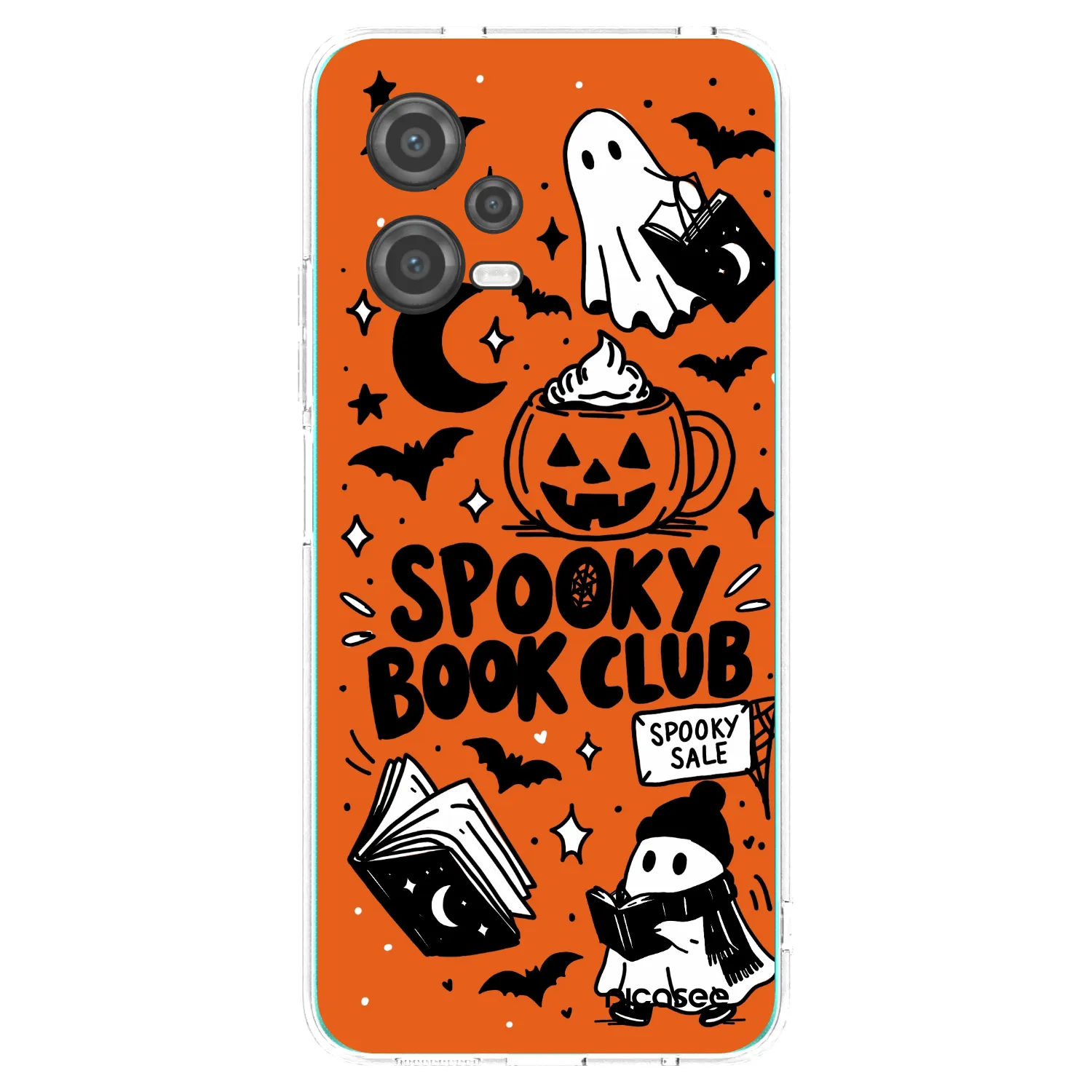 Picasee silikonska prozirna maskica za Xiaomi Poco X5 - Spooky book club
