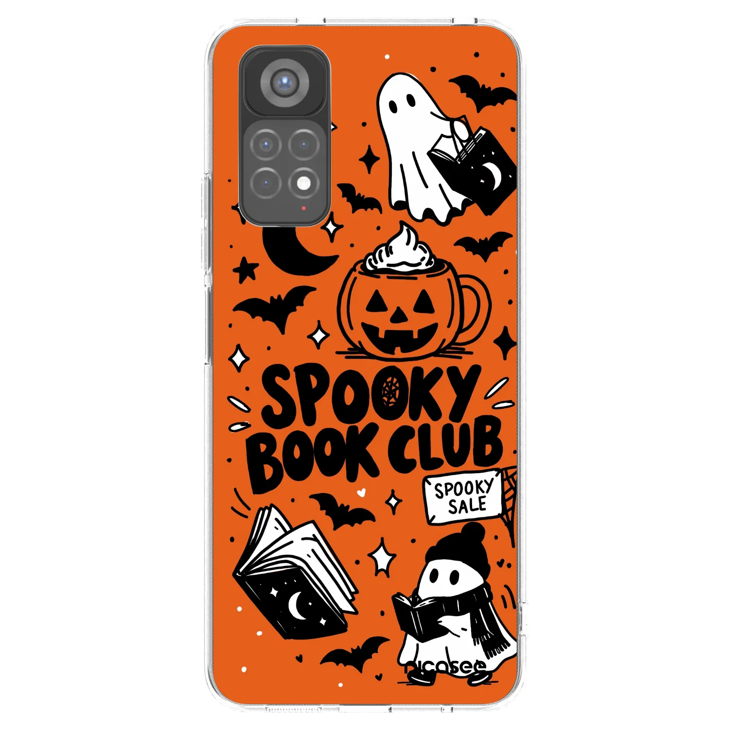 Picasee silikonska prozirna maskica za Xiaomi Redmi Note 11S 5G - Spooky book club