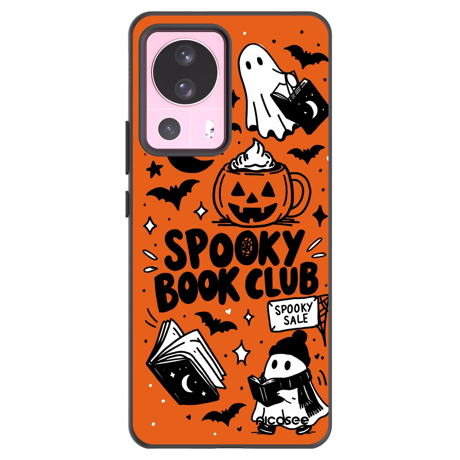 Picasee crna silikonska maskica za Xiaomi 13 Lite - Spooky book club