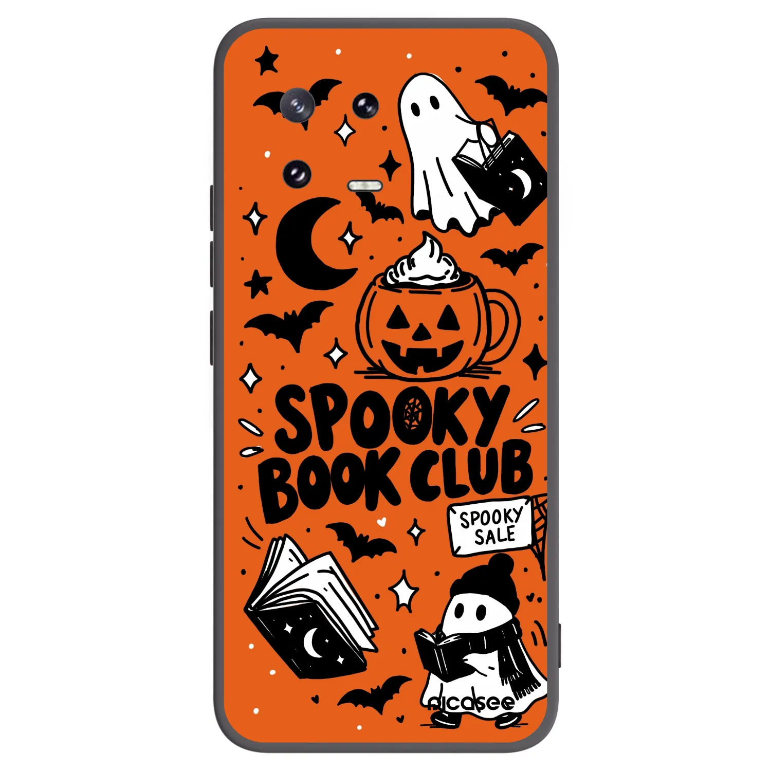 Picasee crna silikonska maskica za Xiaomi 13 Pro - Spooky book club