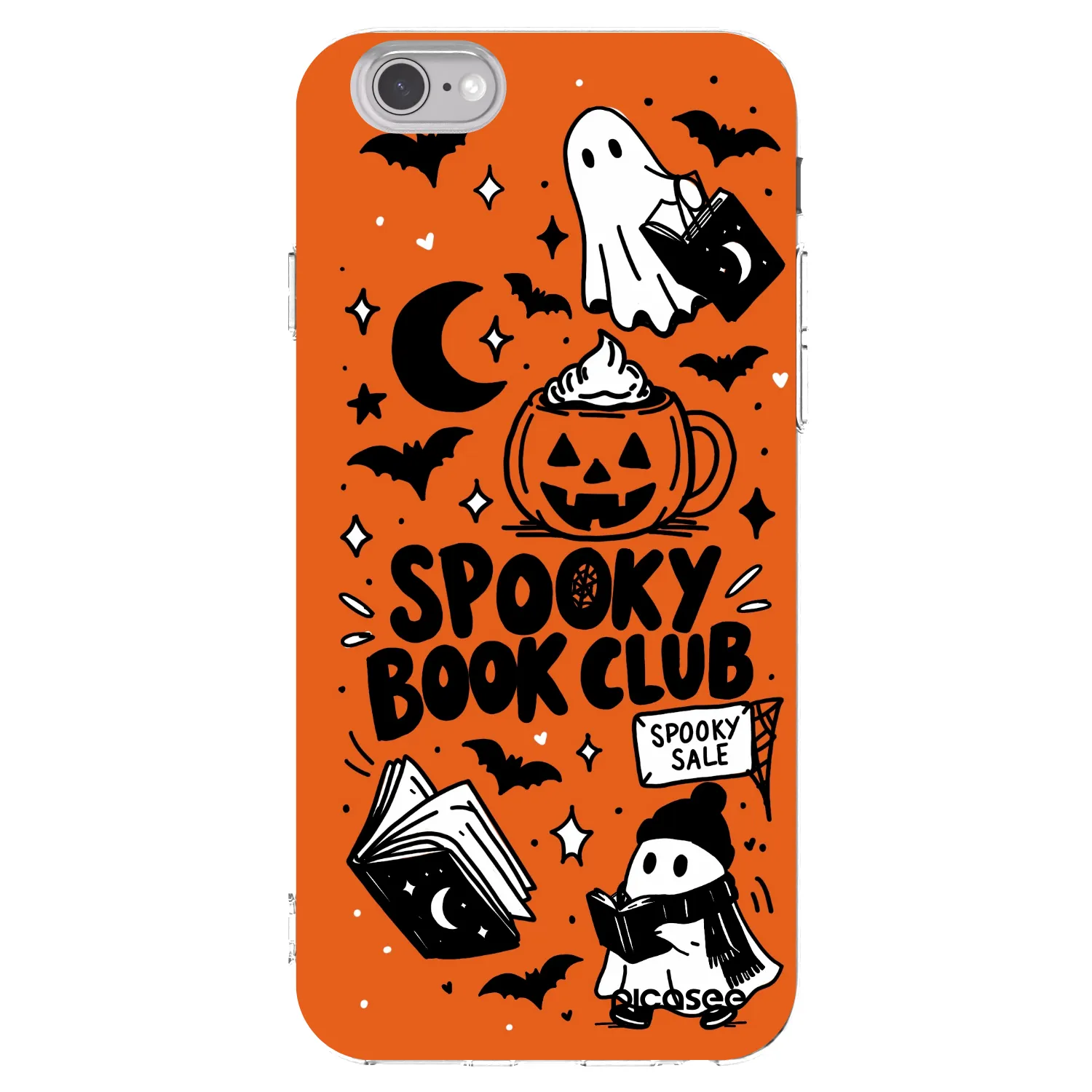 Picasee silikonska prozirna maskica za Apple iPhone 6/6S - Spooky book club