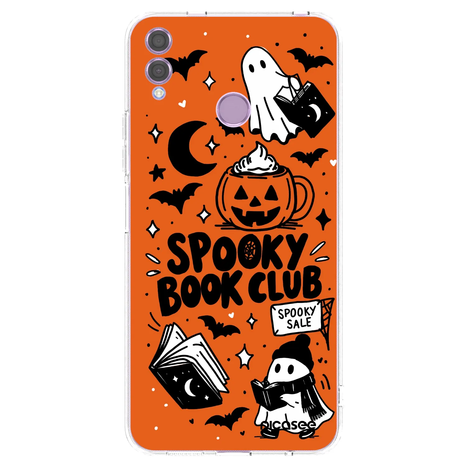 Picasee silikonska prozirna maskica za Honor 8X - Spooky book club