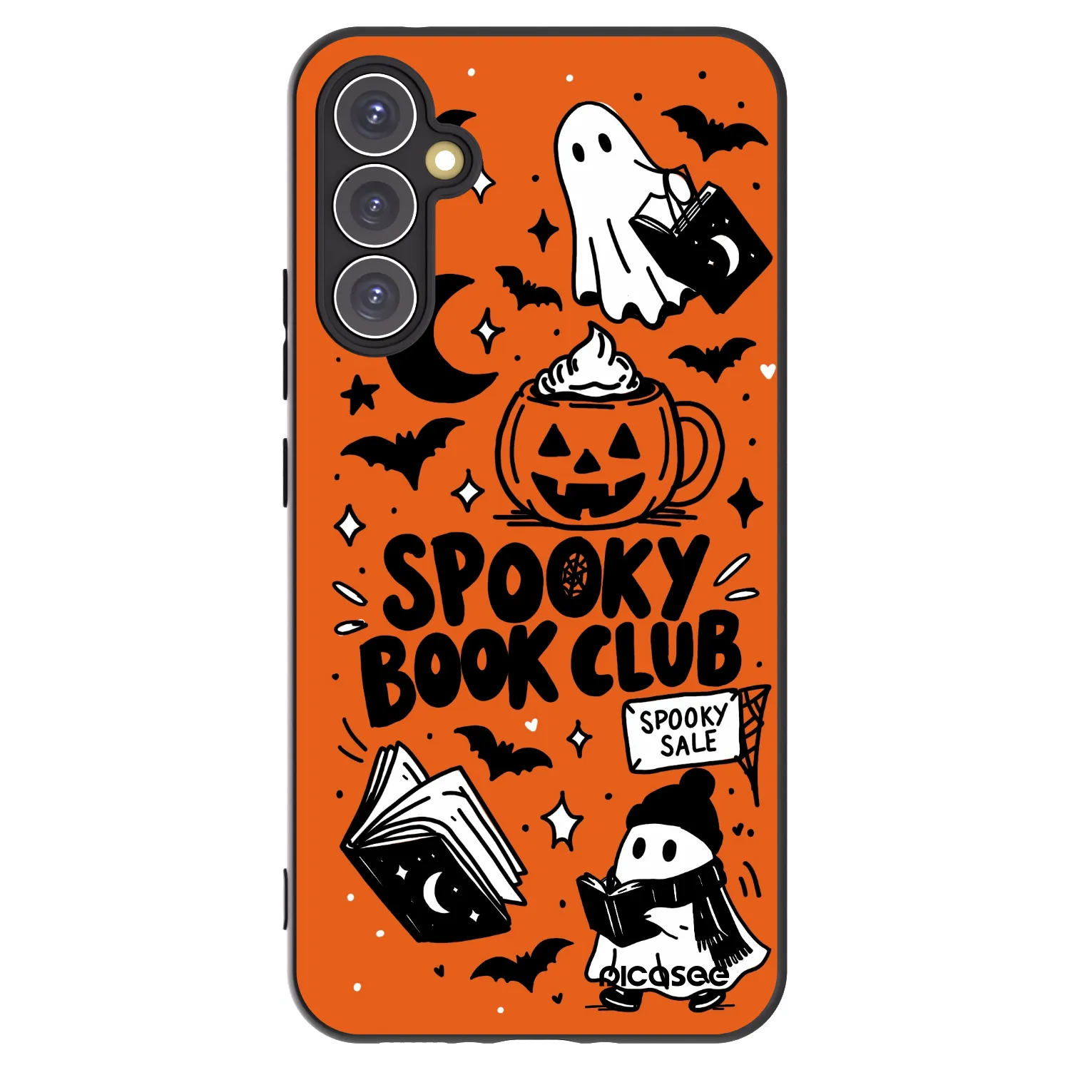 Picasee crna silikonska maskica za Samsung Galaxy A34 5G A346B - Spooky book club