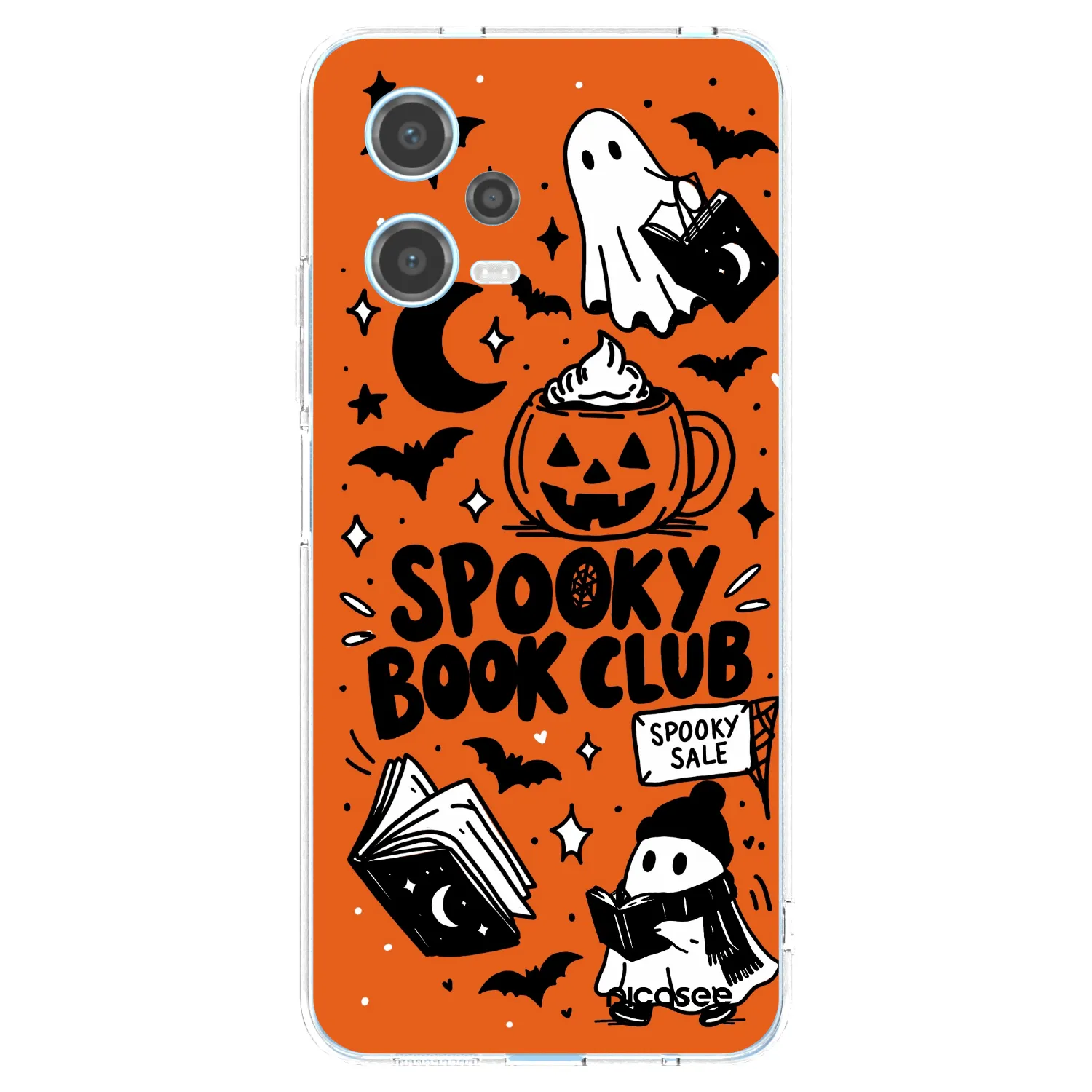 Picasee silikonska prozirna maskica za Xiaomi Redmi Note 12 5G - Spooky book club
