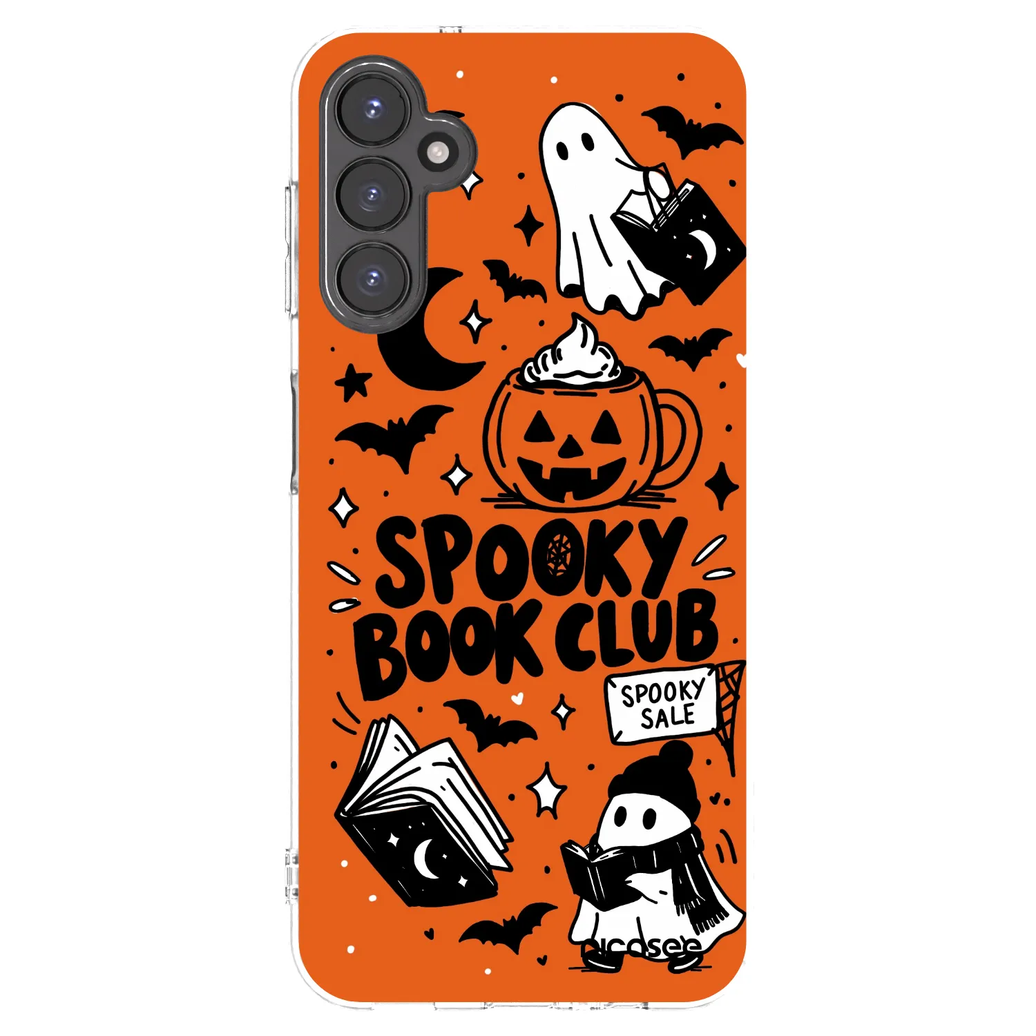 Picasee silikonska prozirna maskica za Samsung Galaxy A14 5G A146P - Spooky book club